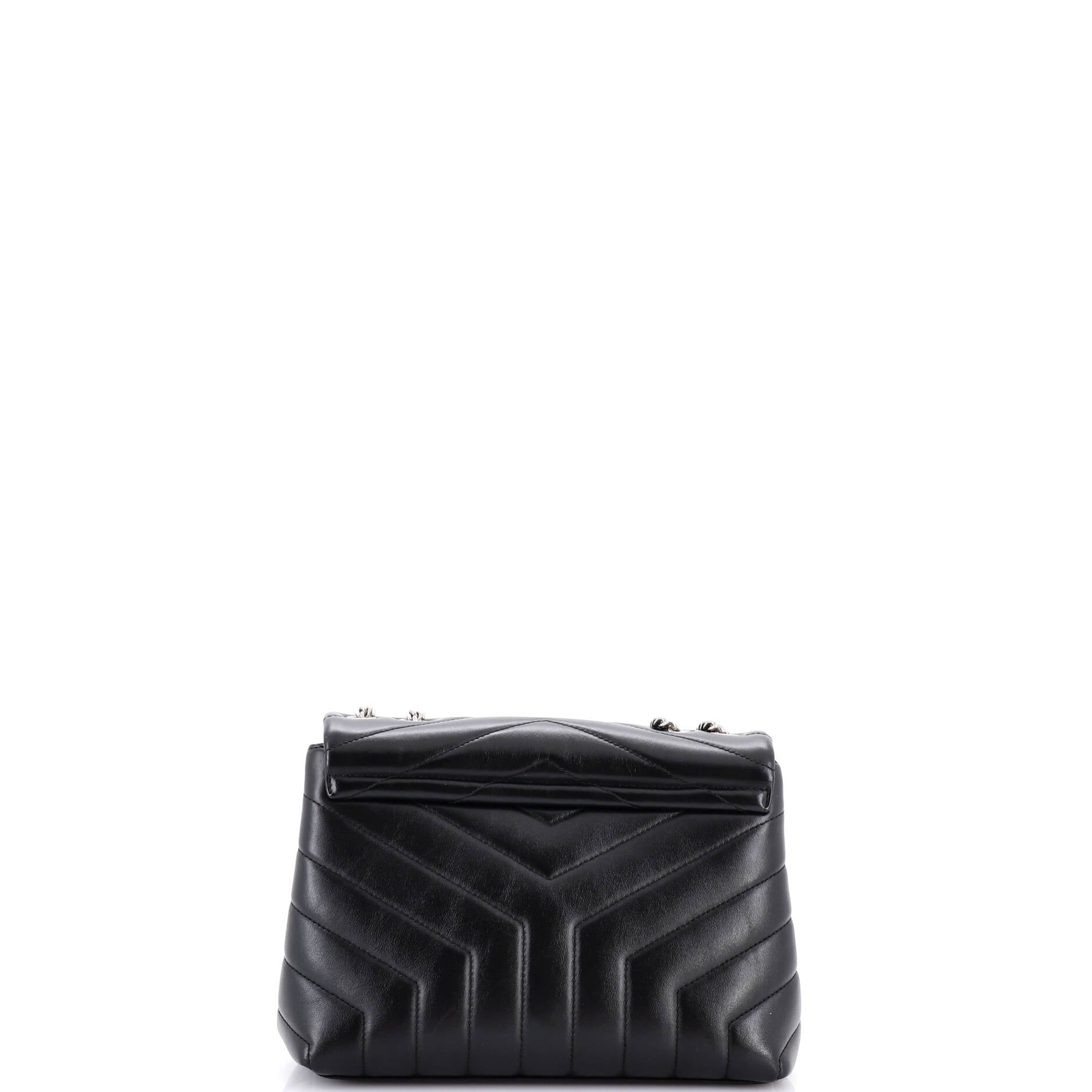 Loulou Shoulder Bag Matelasse Chevron Leather Small