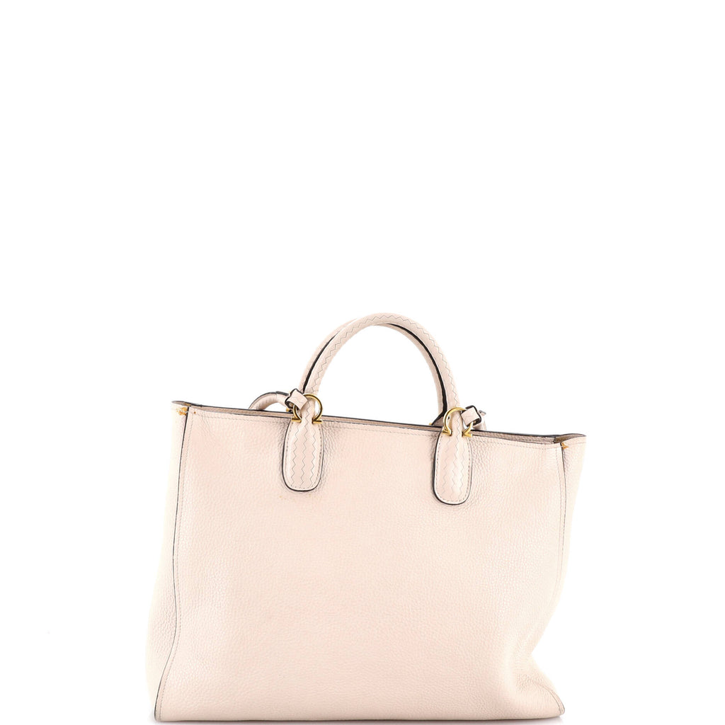 Gancio Braided Convertible Tote Leather Medium