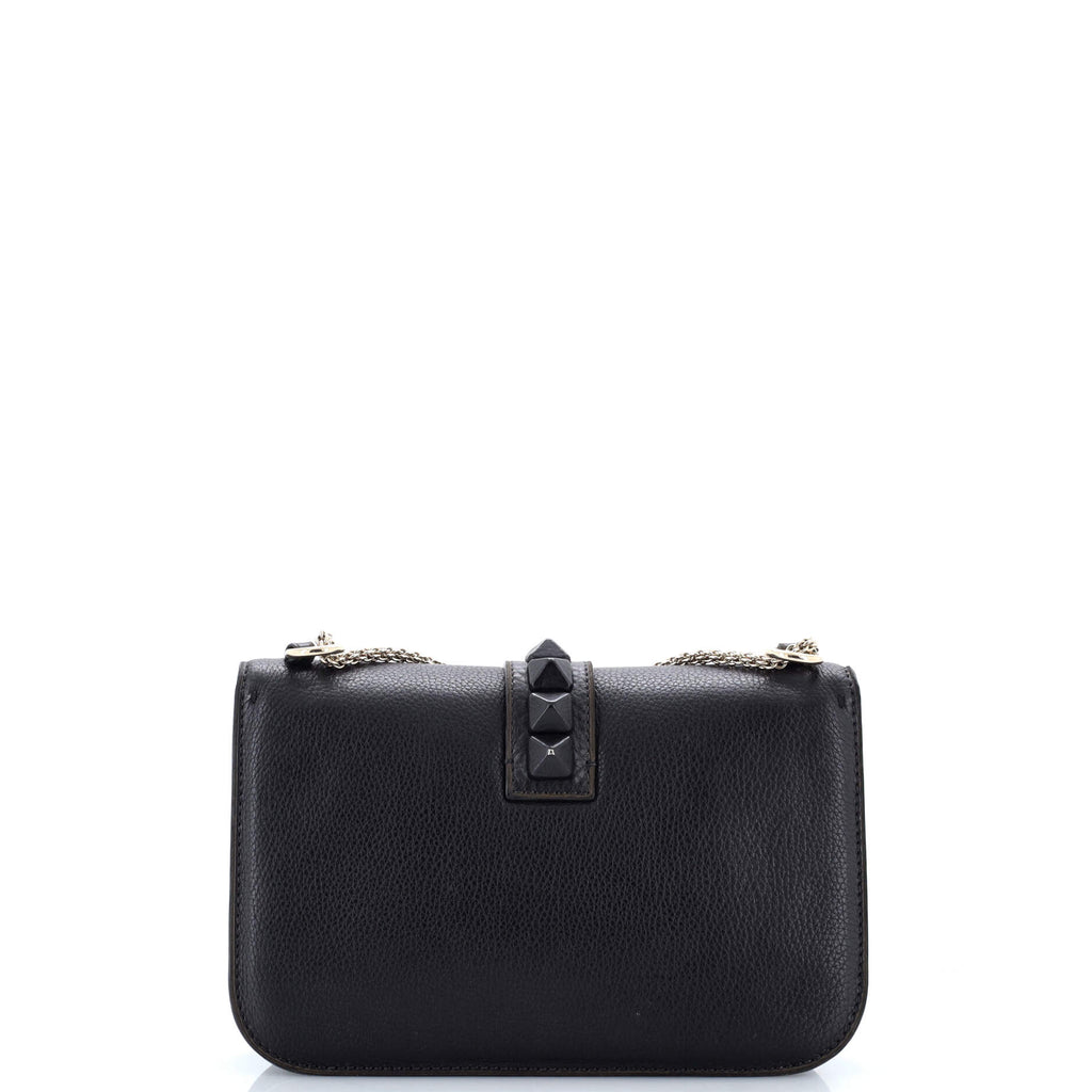 Glam Lock Shoulder Bag Leather Medium