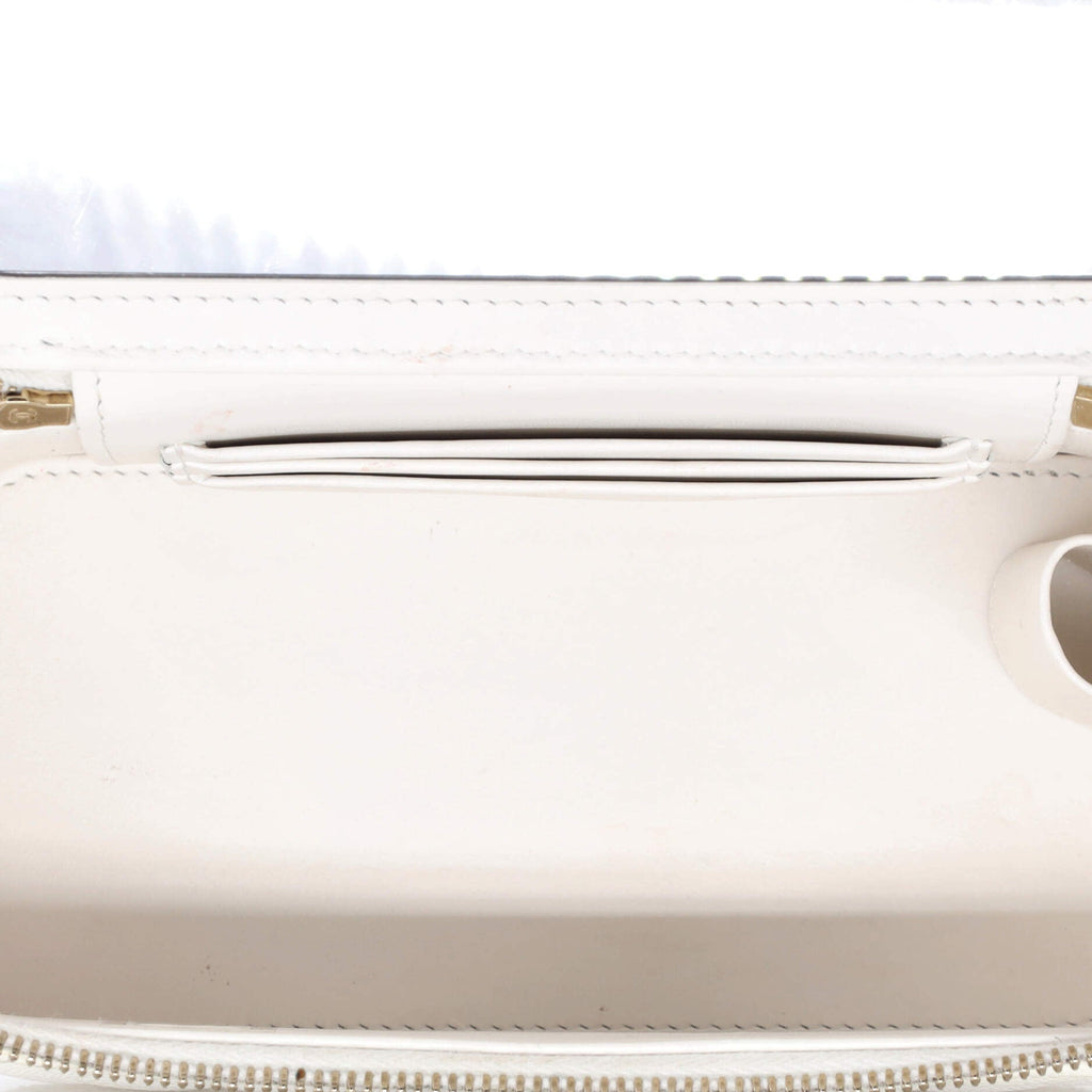 Classic Vanity Case with Chain Quilted Caviar Small