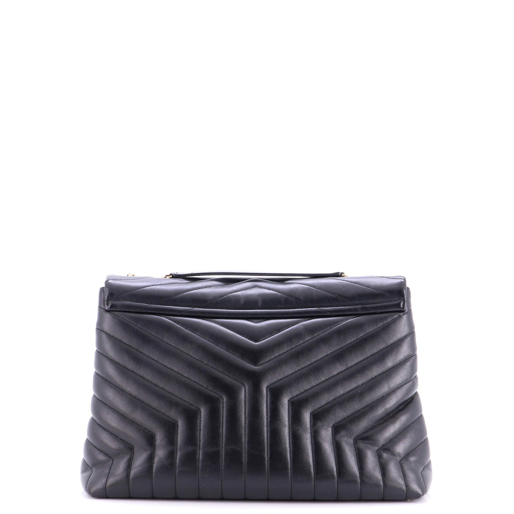 Loulou Shoulder Bag Matelasse Chevron Leather Large