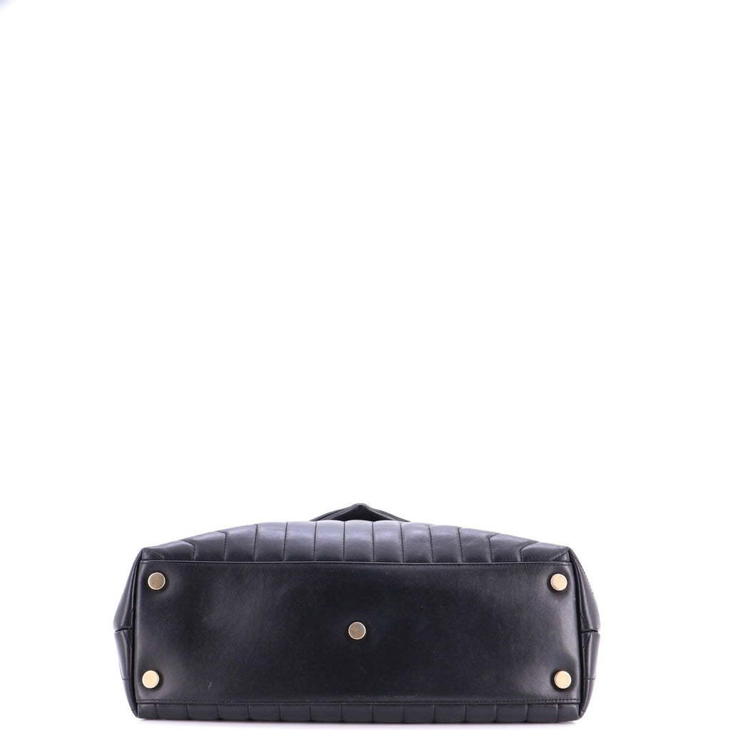 Loulou Shoulder Bag Matelasse Chevron Leather Large