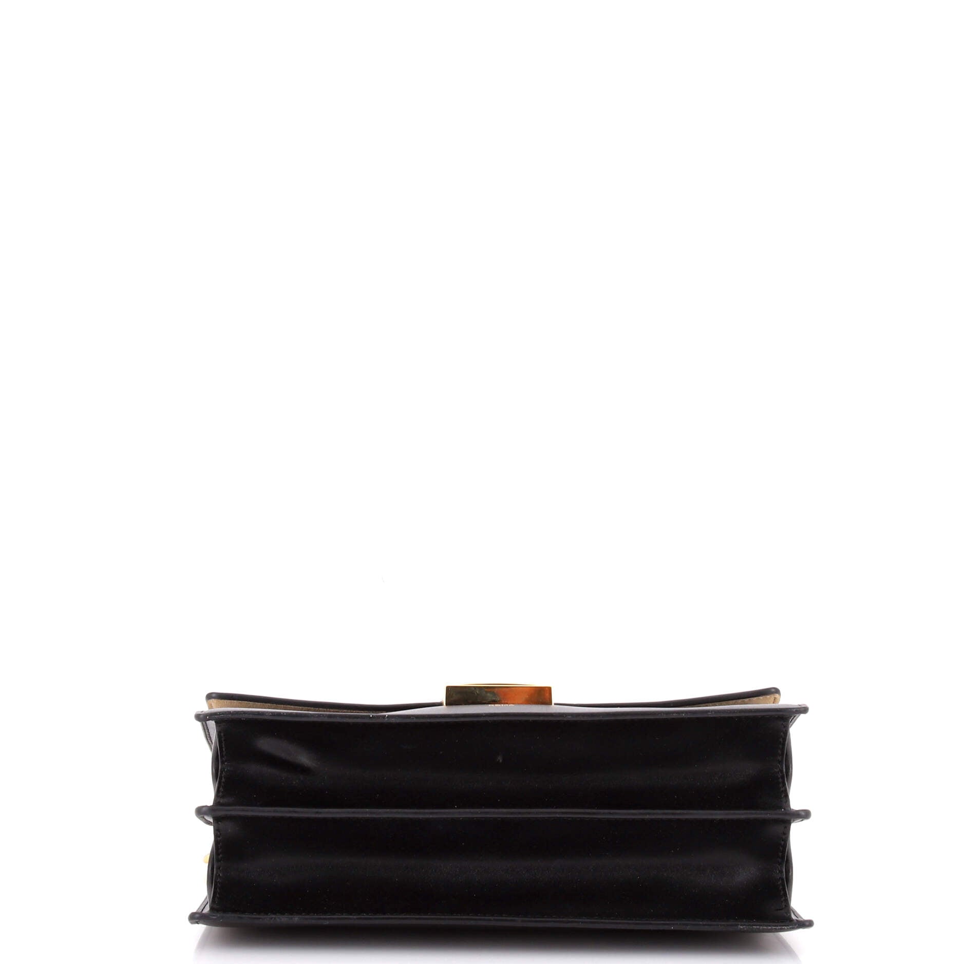 Kan U Shoulder Bag Zucca Embossed Leather Medium