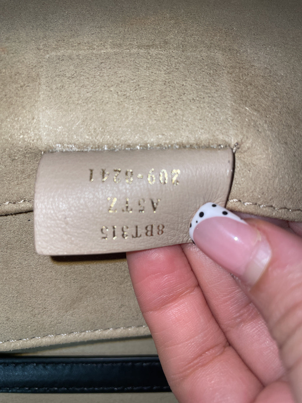 Kan U Shoulder Bag Zucca Embossed Leather Medium