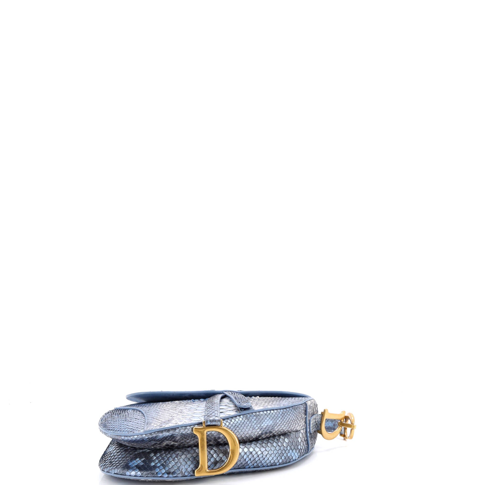 Saddle Handbag Python Medium