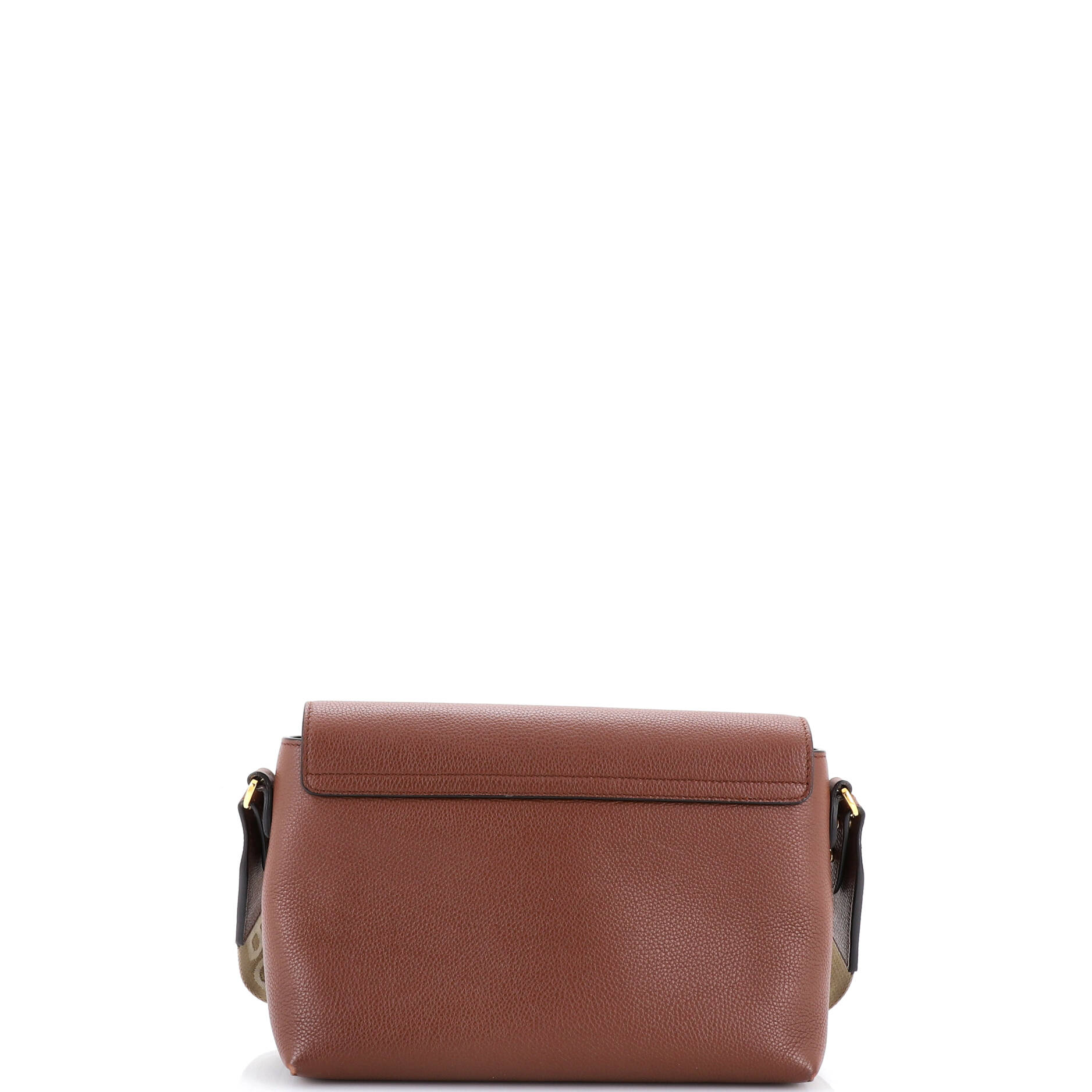 Note Crossbody Bag Leather with Vintage Check Canvas Medium