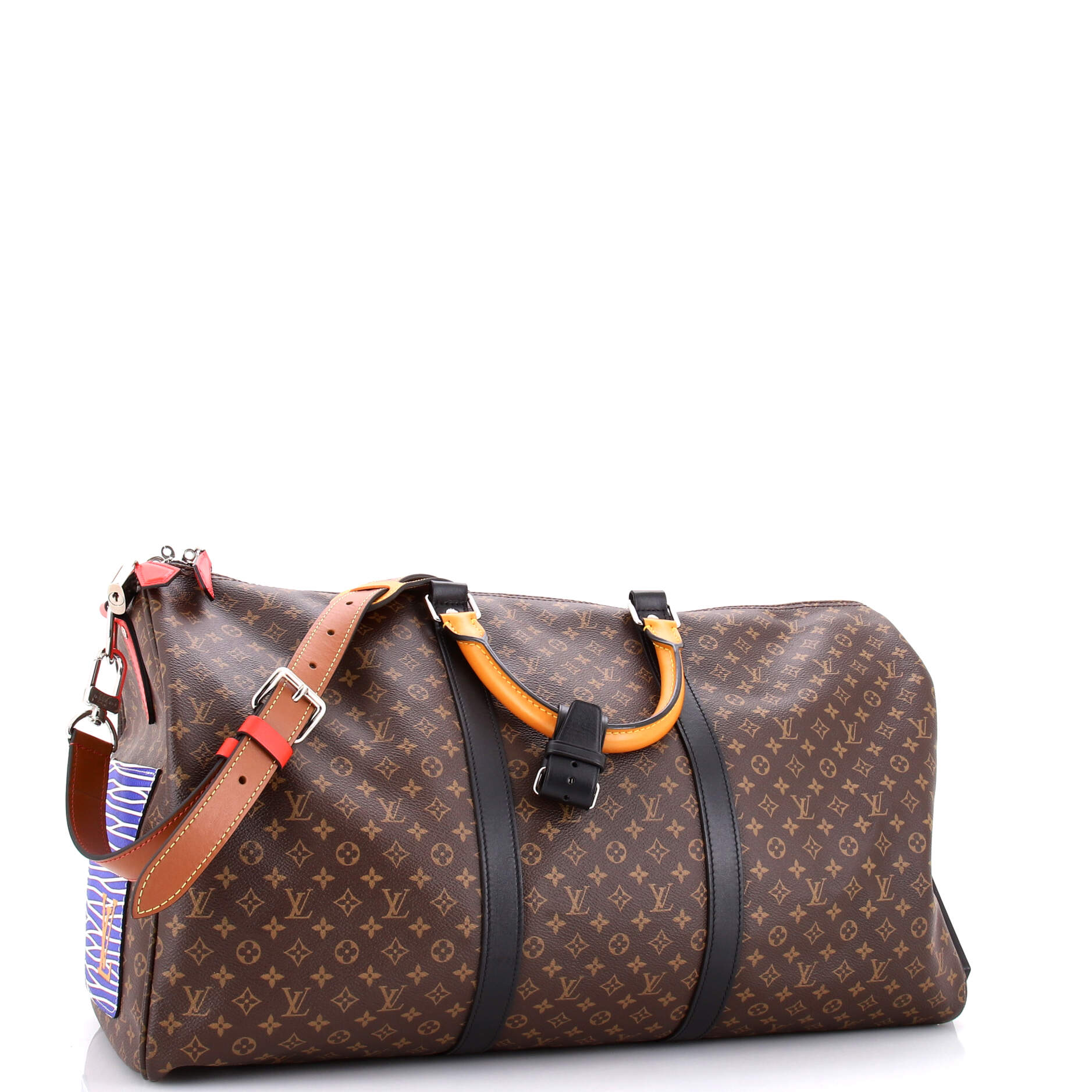 Keepall Bandouliere Bag Limited Edition Patchwork Monogram Canvas with Epi Leather 50