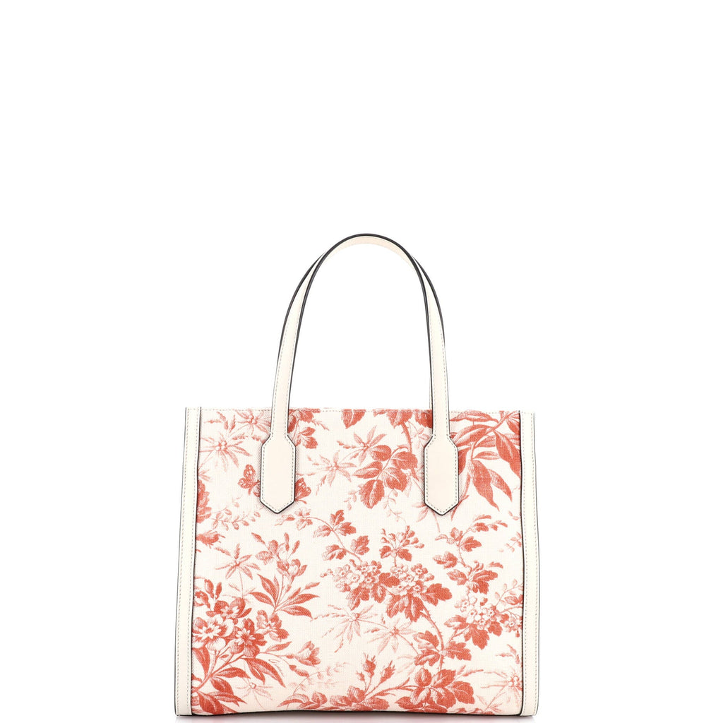 GG Ribbon Tote Coated Printed Canvas Medium