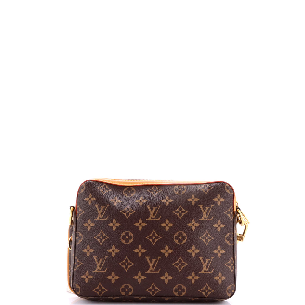 Nigo Trio Messenger Bag Limited Edition Stripes Monogram Canvas