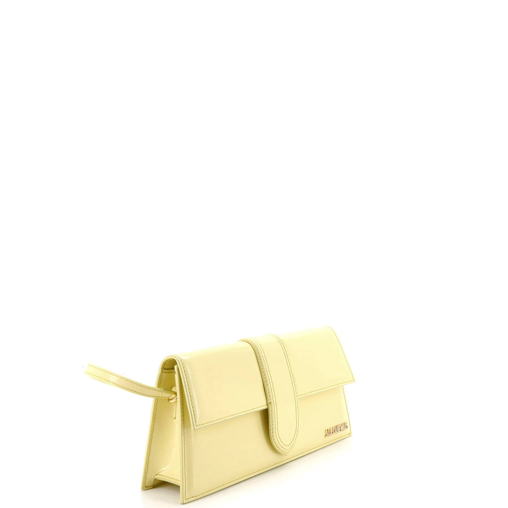 Le Bambino Top Handle Flap Bag Leather Long