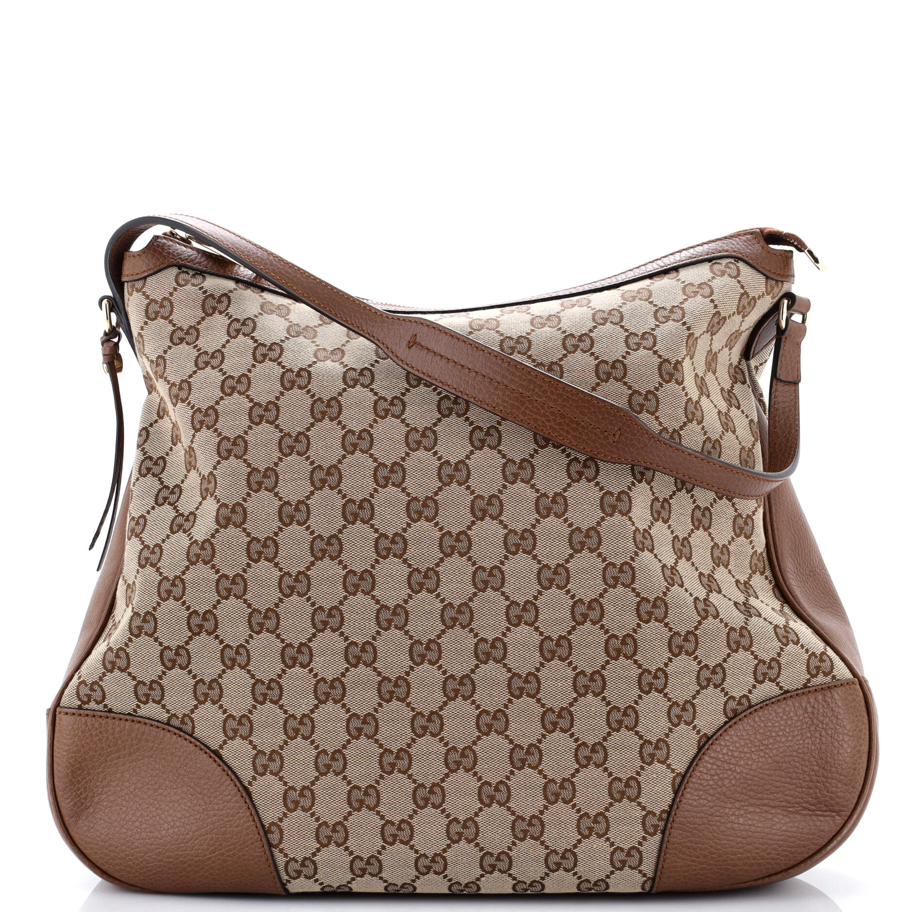 Bree Hobo GG Canvas with Leather Large