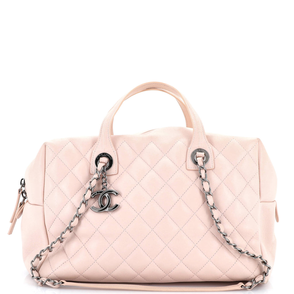 Feather Weight Bowling Bag Quilted Lambskin Medium