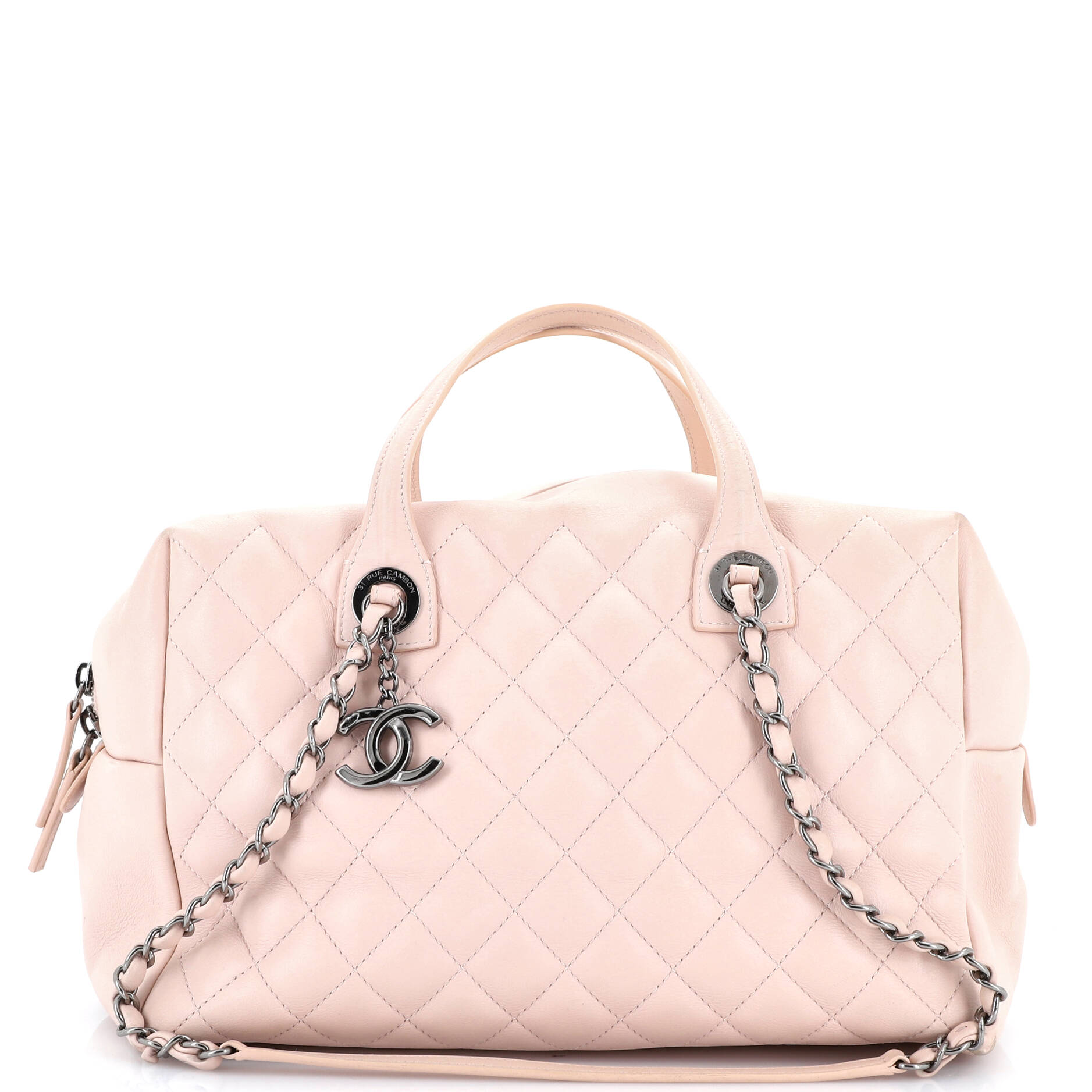 Feather Weight Bowling Bag Quilted Lambskin Medium