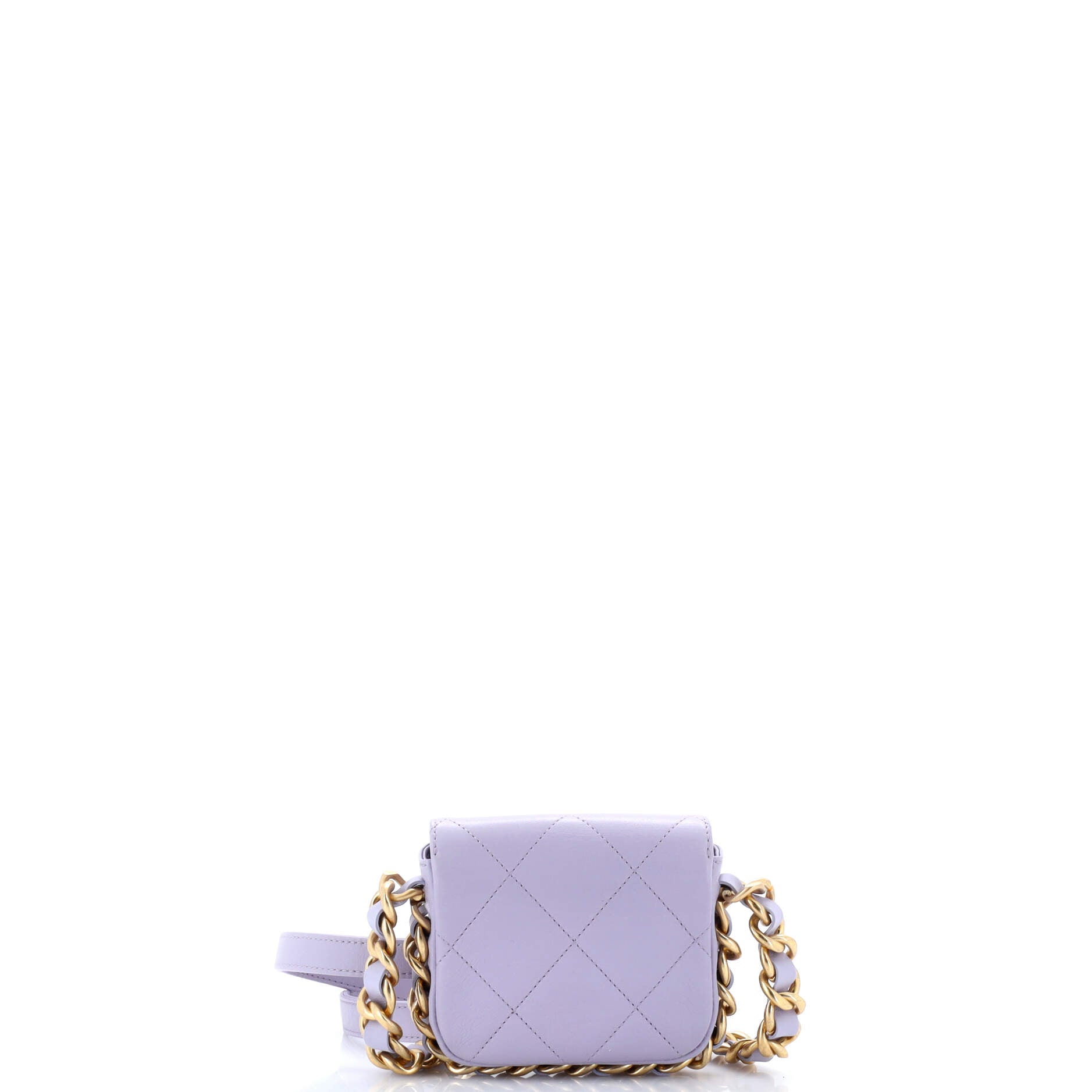 Framing Chain Flap Bag Quilted Calfskin Mini