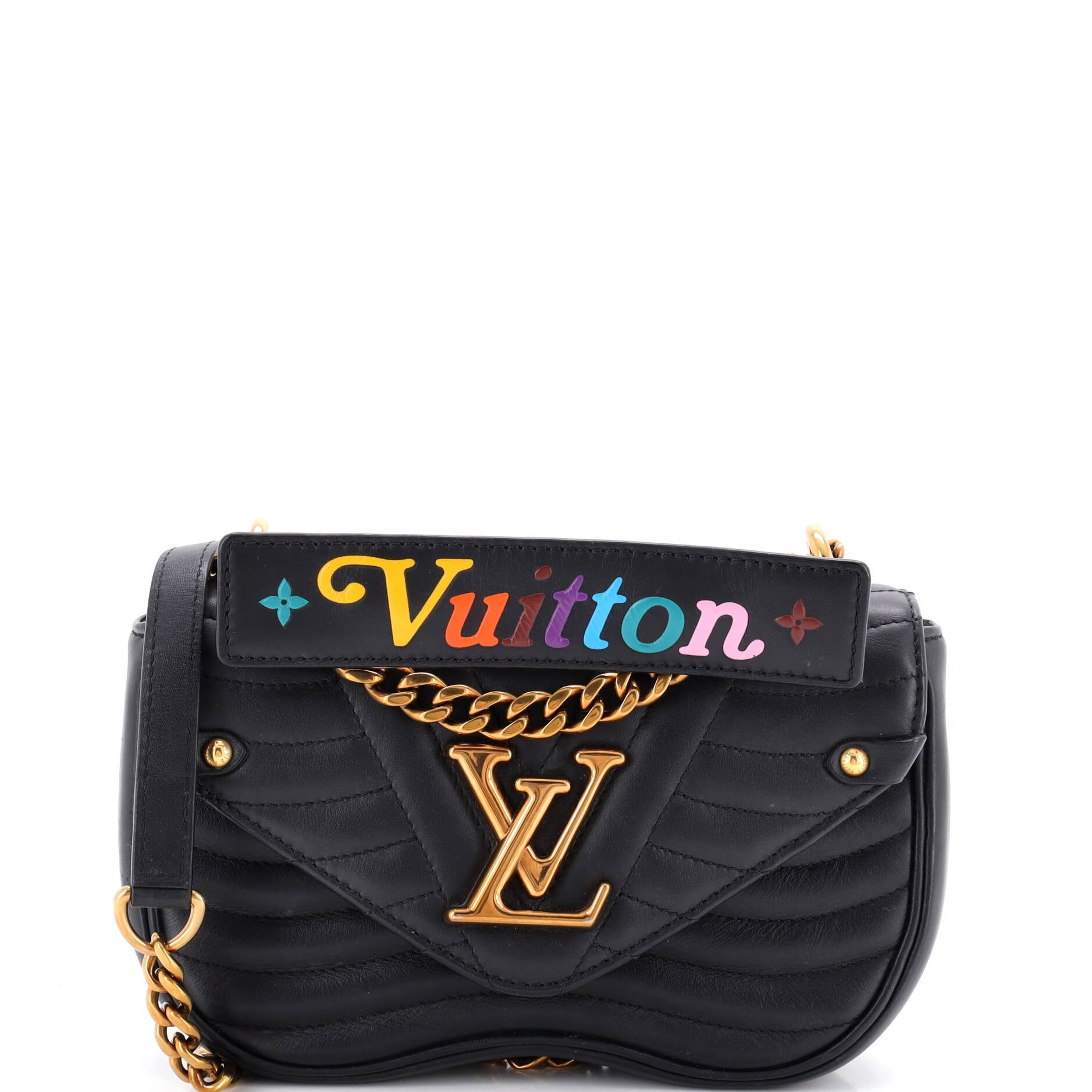 New Wave Chain Bag Quilted Leather PM