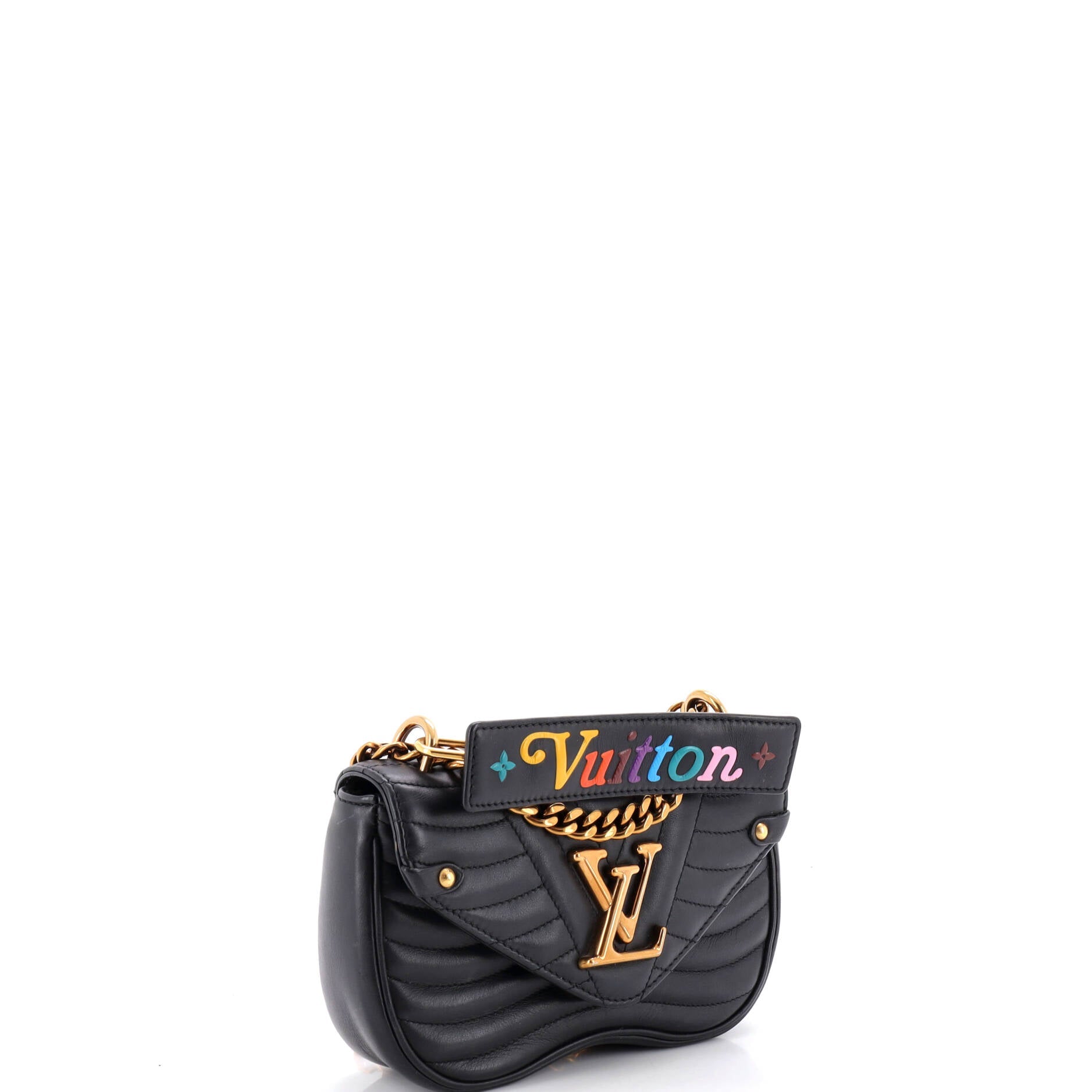 New Wave Chain Bag Quilted Leather PM