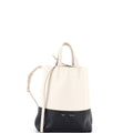 Vertical Bi-Cabas Tote Grained Calfskin Small