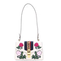Sylvie Shoulder Bag Embroidered Leather Small