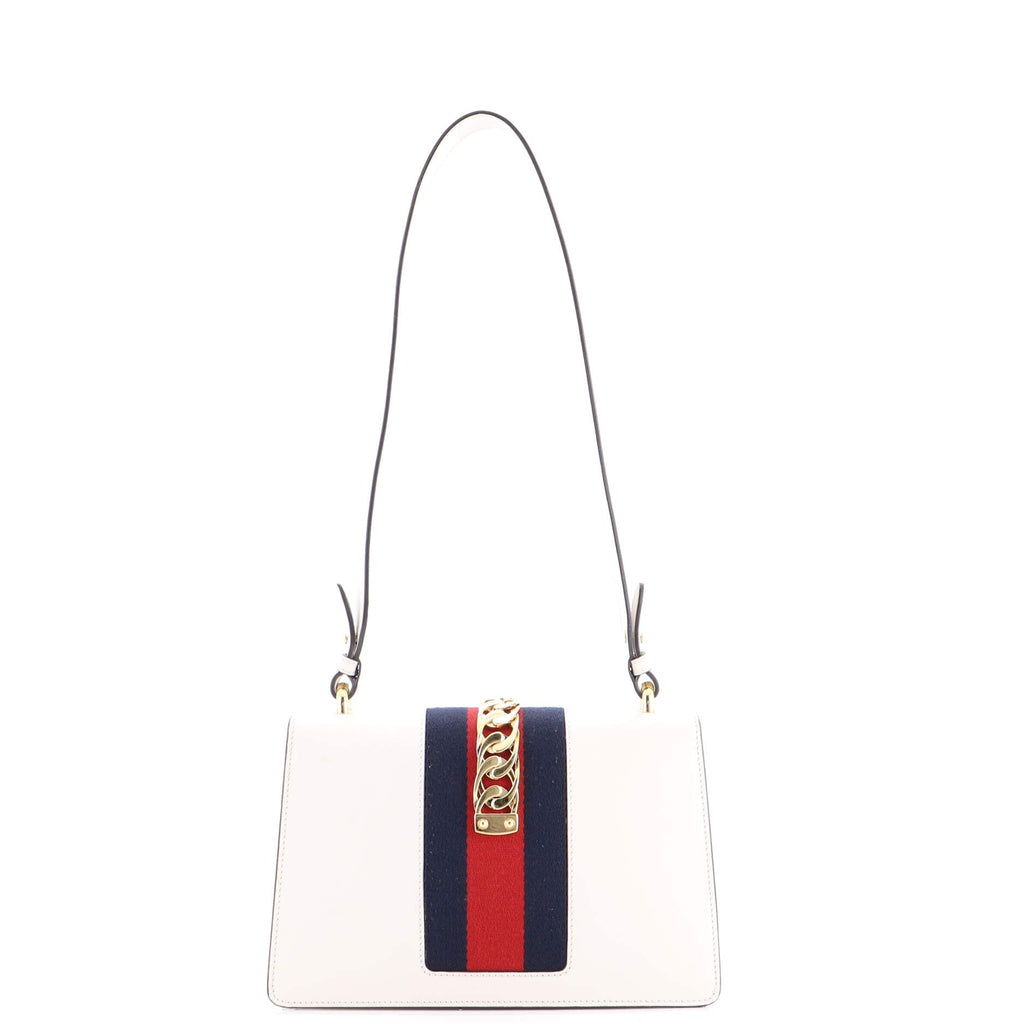 Sylvie Shoulder Bag Embroidered Leather Small