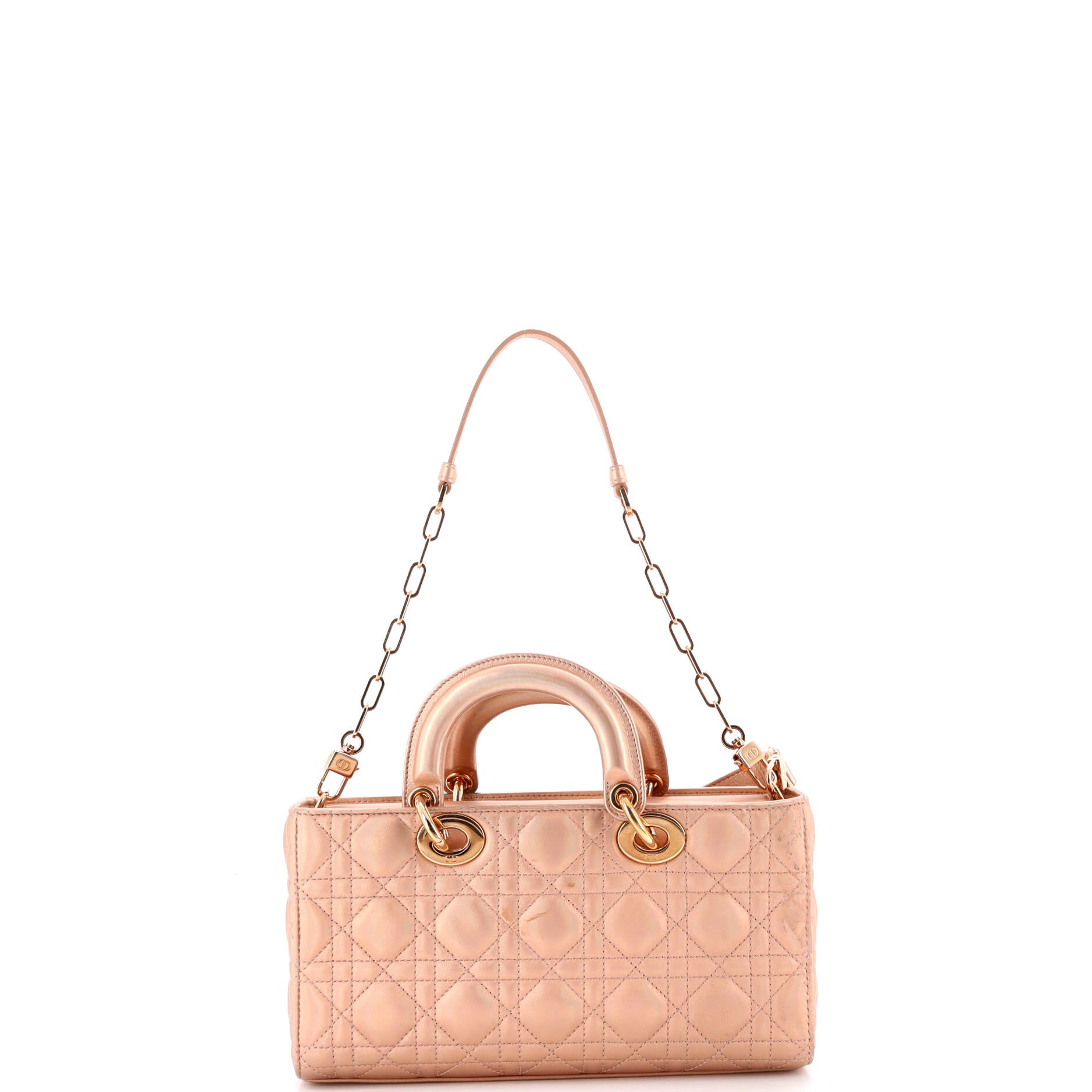 Lady D-Joy Bag Cannage Quilt Lambskin Medium