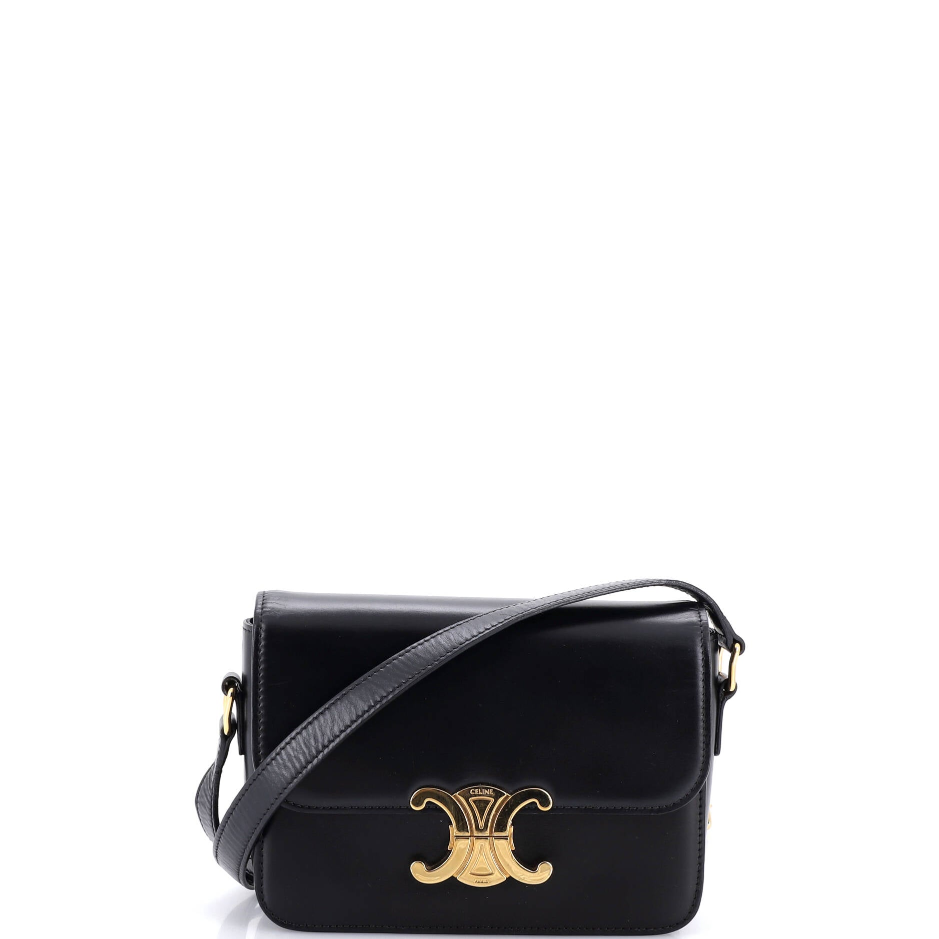 Triomphe Shoulder Bag Smooth Calfskin Teen
