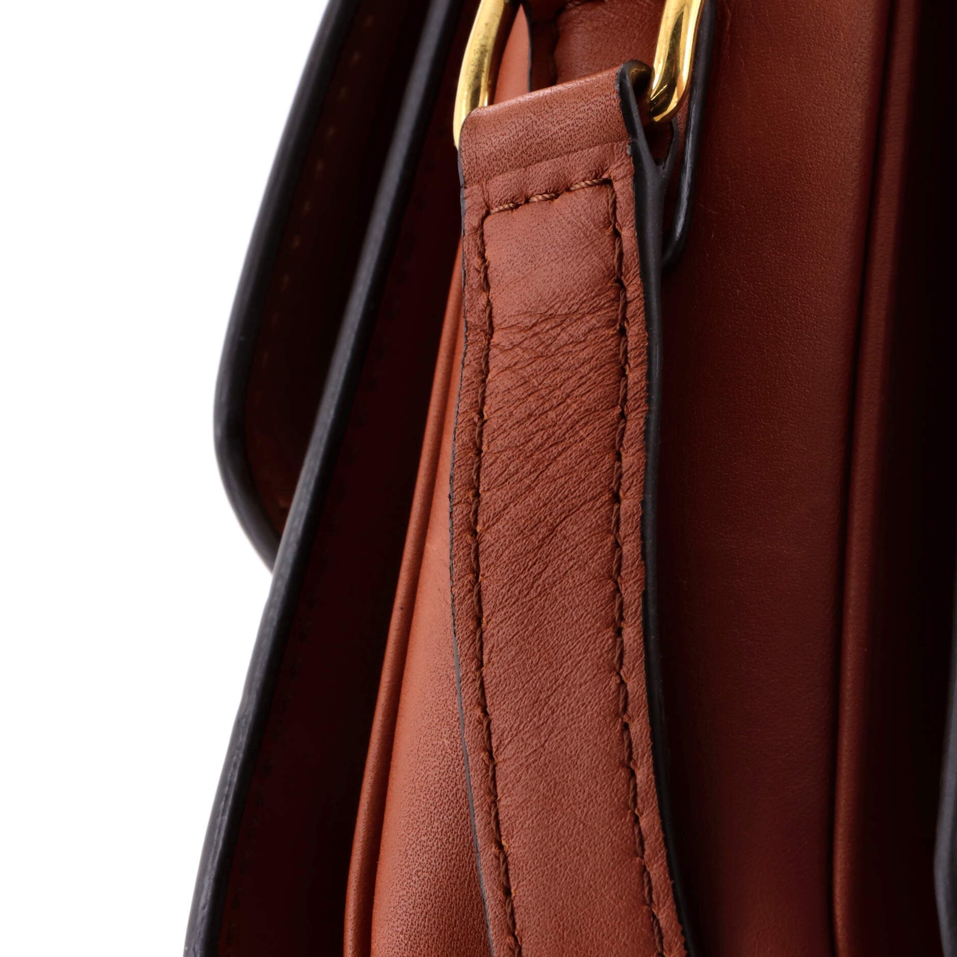 Triomphe Shoulder Bag Canvas with Leather Teen