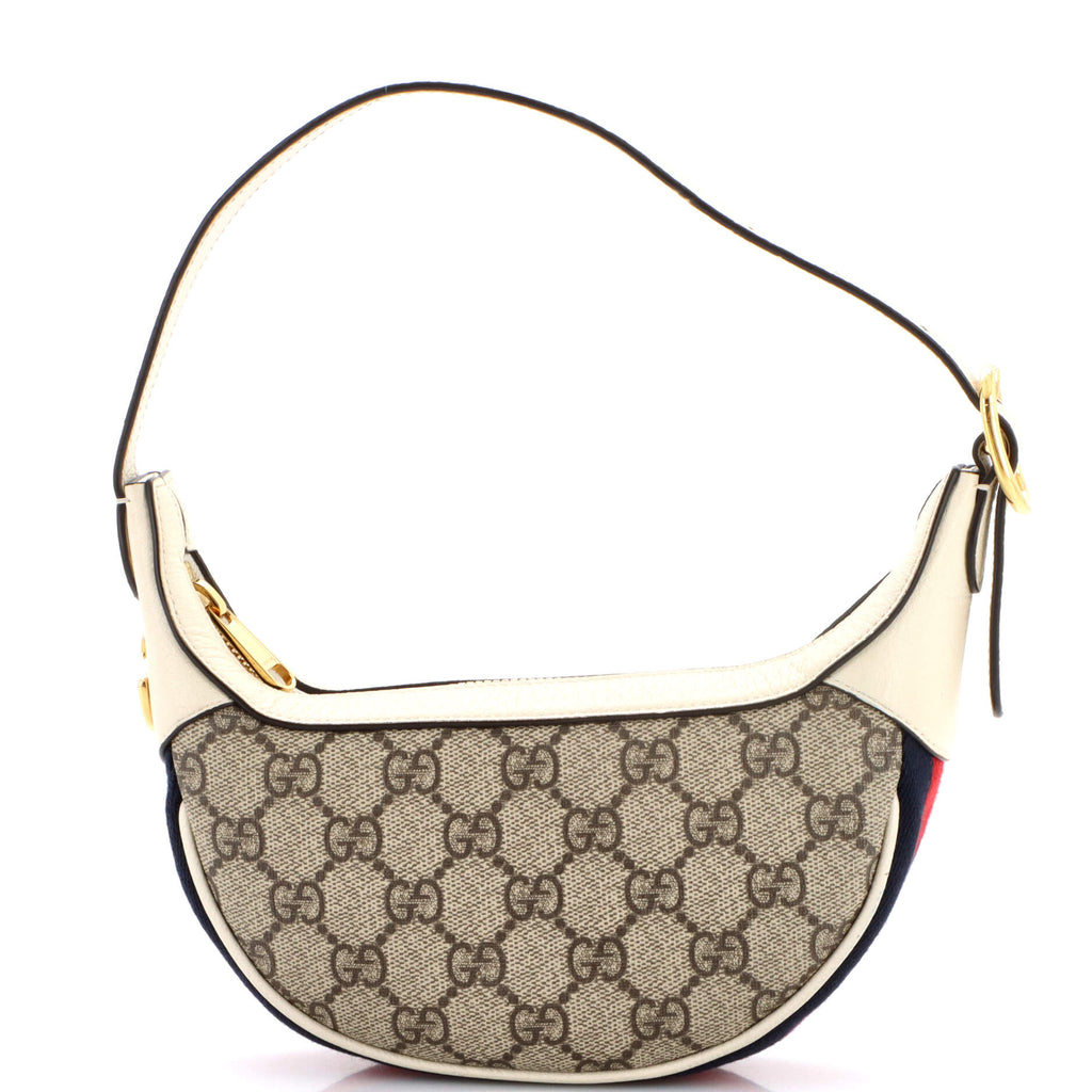Ophidia Half Moon Bag GG Coated Canvas Mini