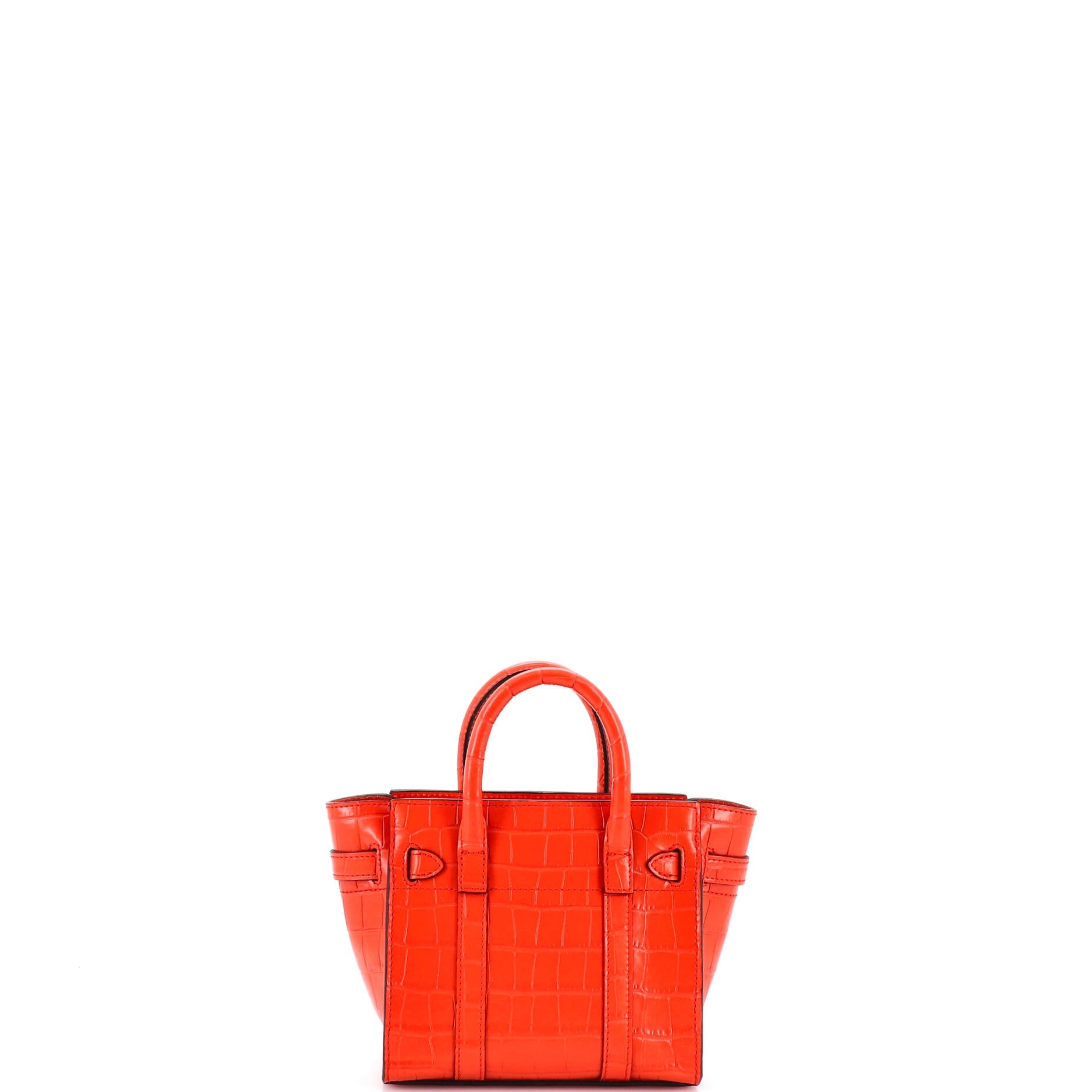 Bayswater Zipped Tote Crocodile Embossed Leather Micro