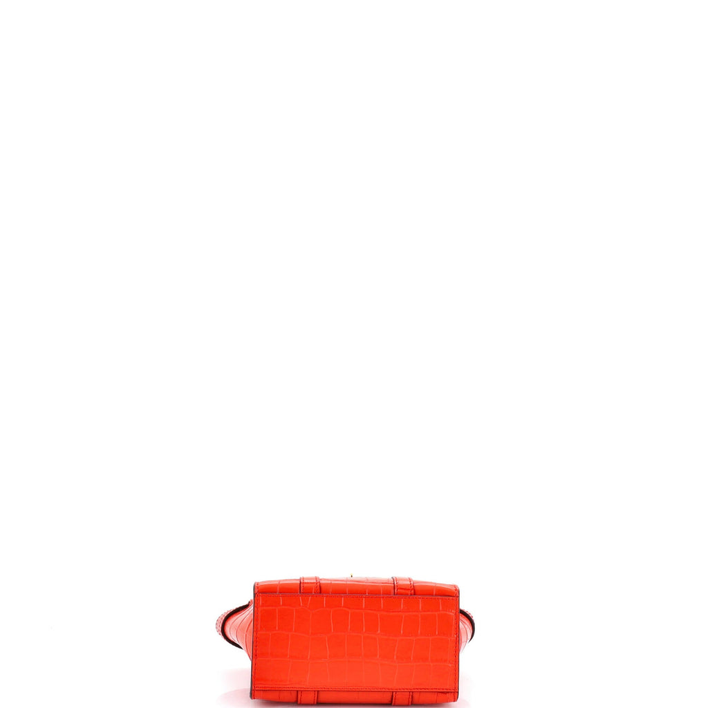 Bayswater Zipped Tote Crocodile Embossed Leather Micro
