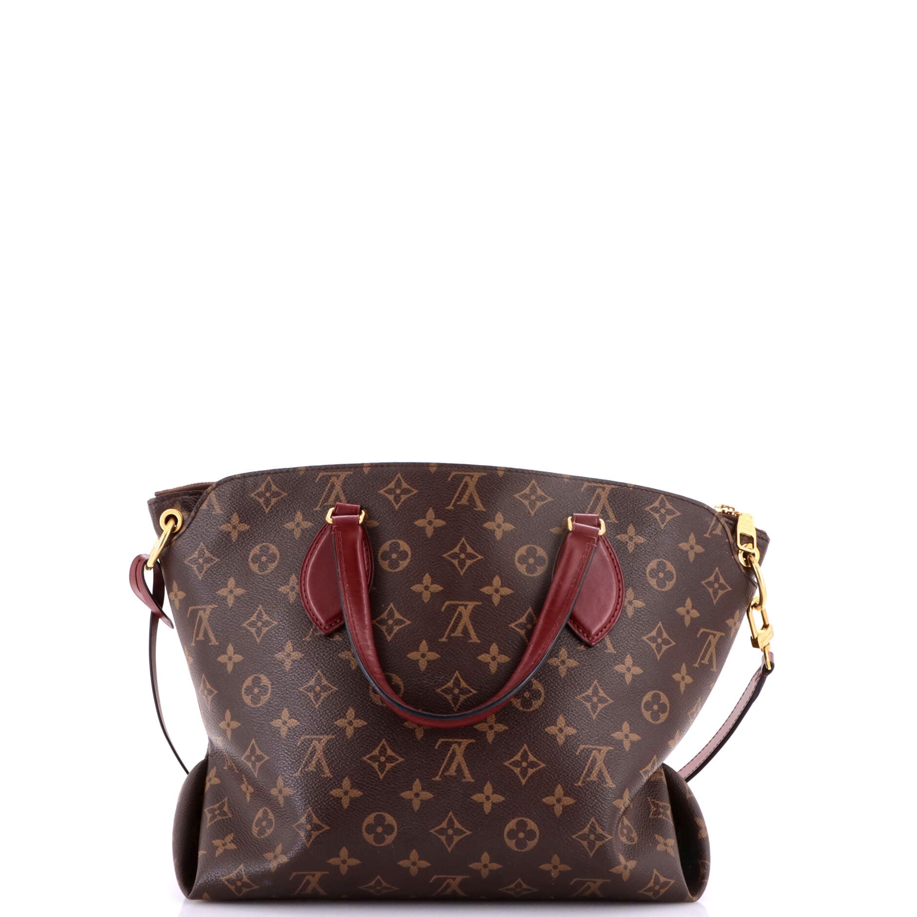 Flower Zipped Tote Monogram Canvas MM