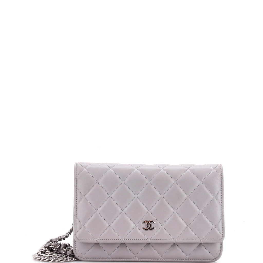 Wallet on Chain Quilted Lambskin