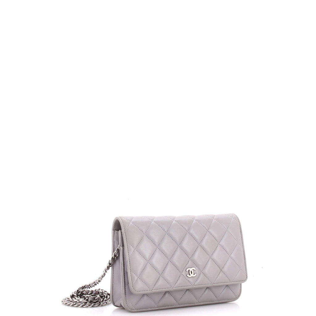 Wallet on Chain Quilted Lambskin