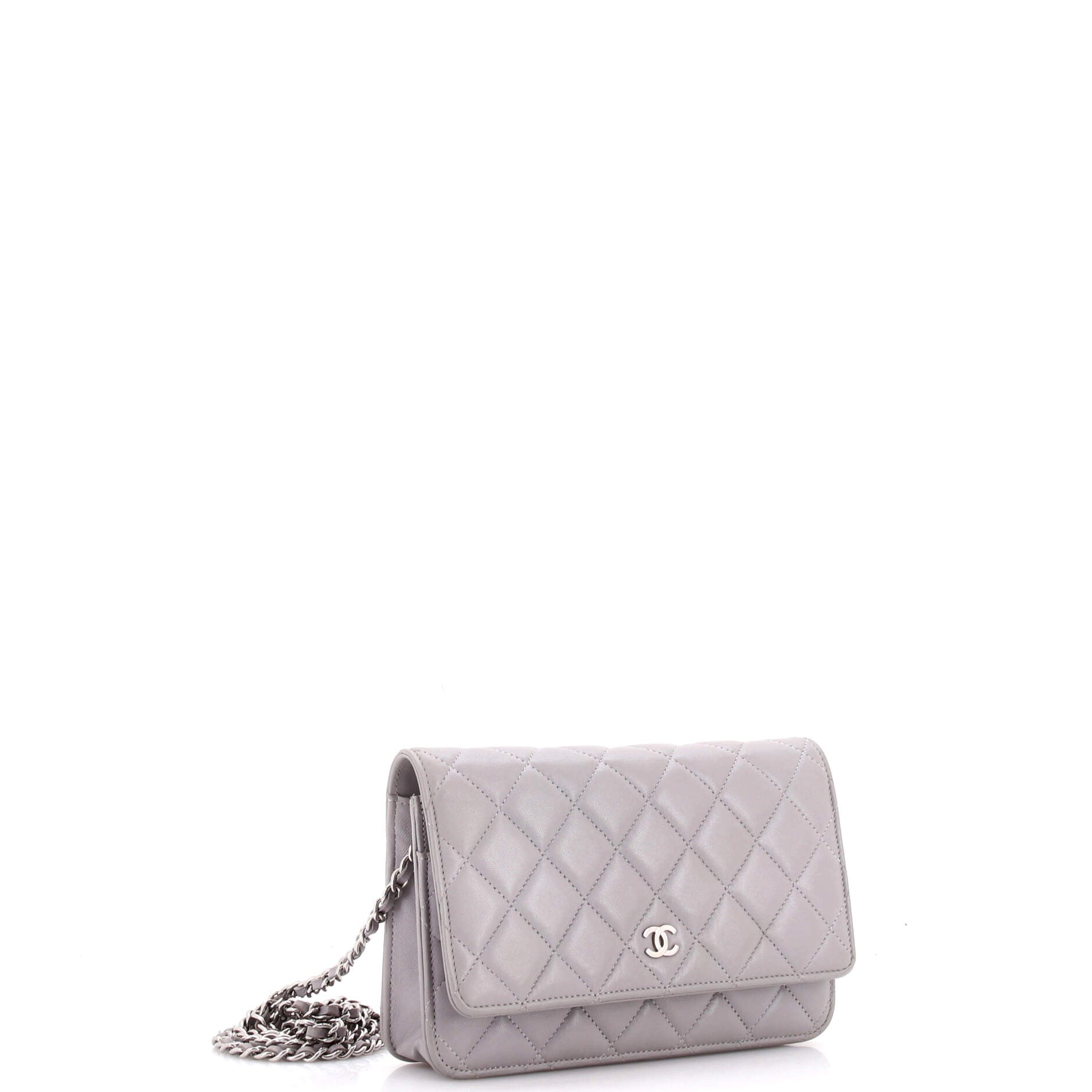 Wallet on Chain Quilted Lambskin