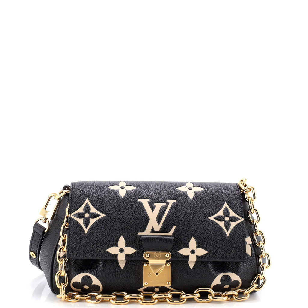 Favorite NM Handbag Bicolor Monogram Empreinte Giant