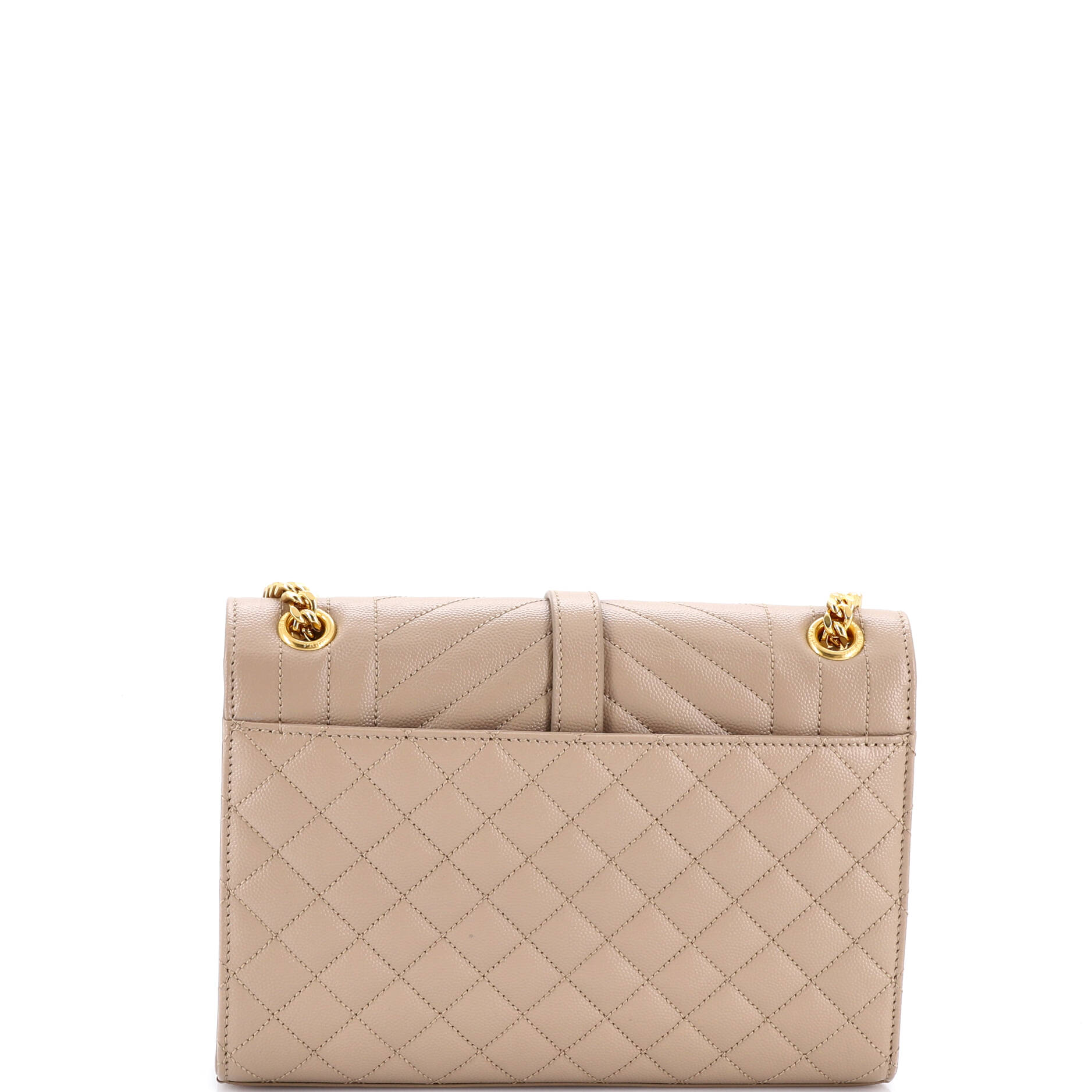 Classic Monogram Envelope Satchel Mixed Matelasse Leather Medium