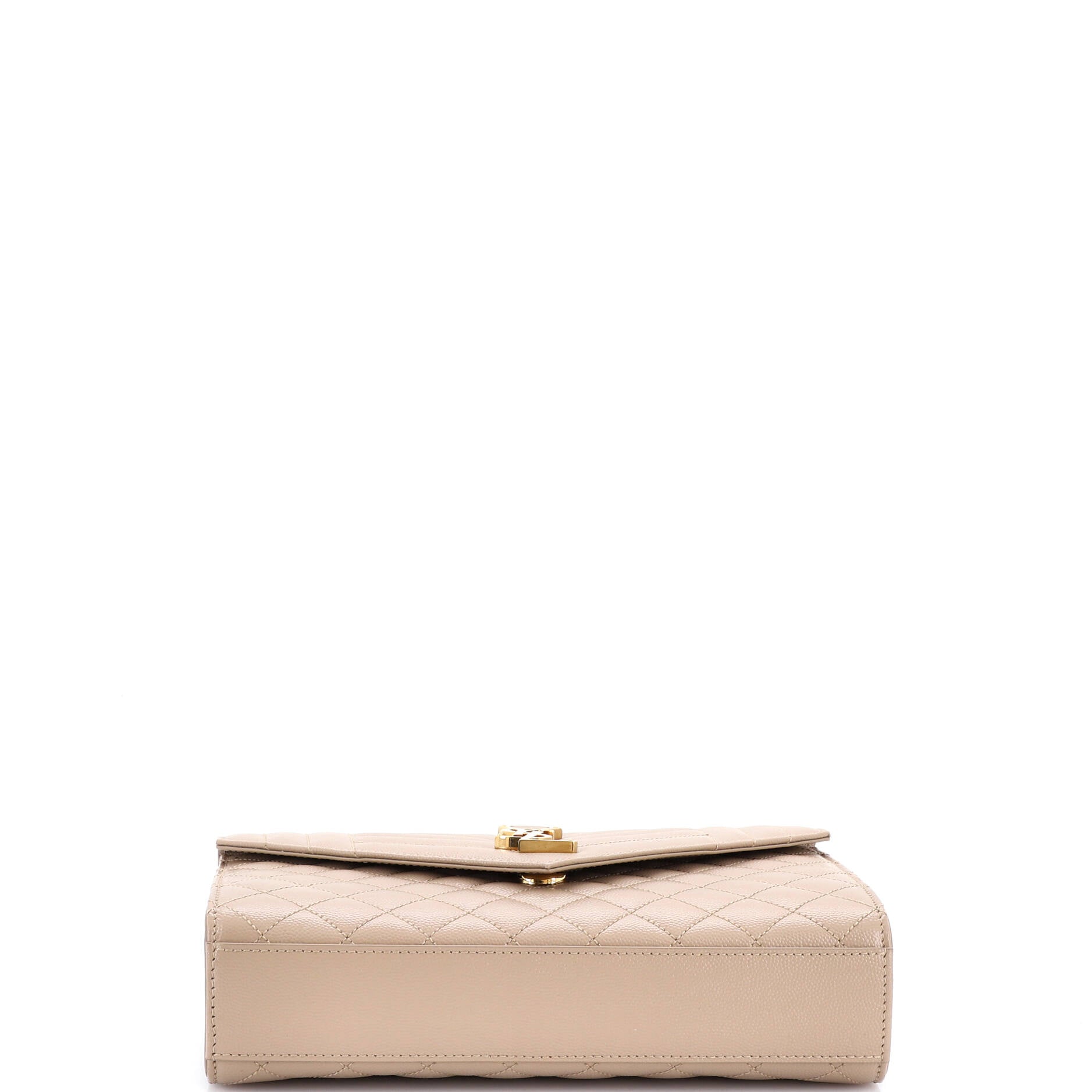 Classic Monogram Envelope Satchel Mixed Matelasse Leather Medium