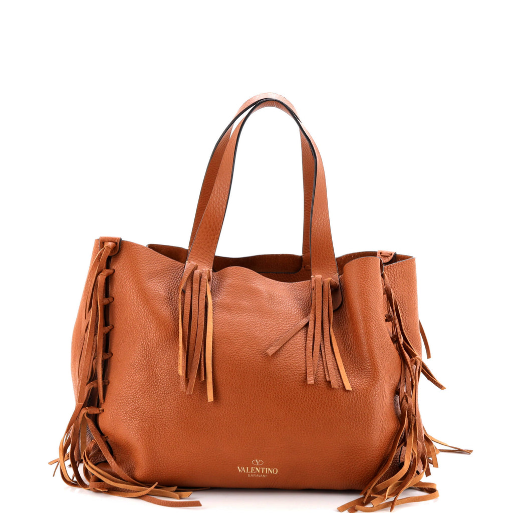 C-Rockee Fringe Tote Leather Medium