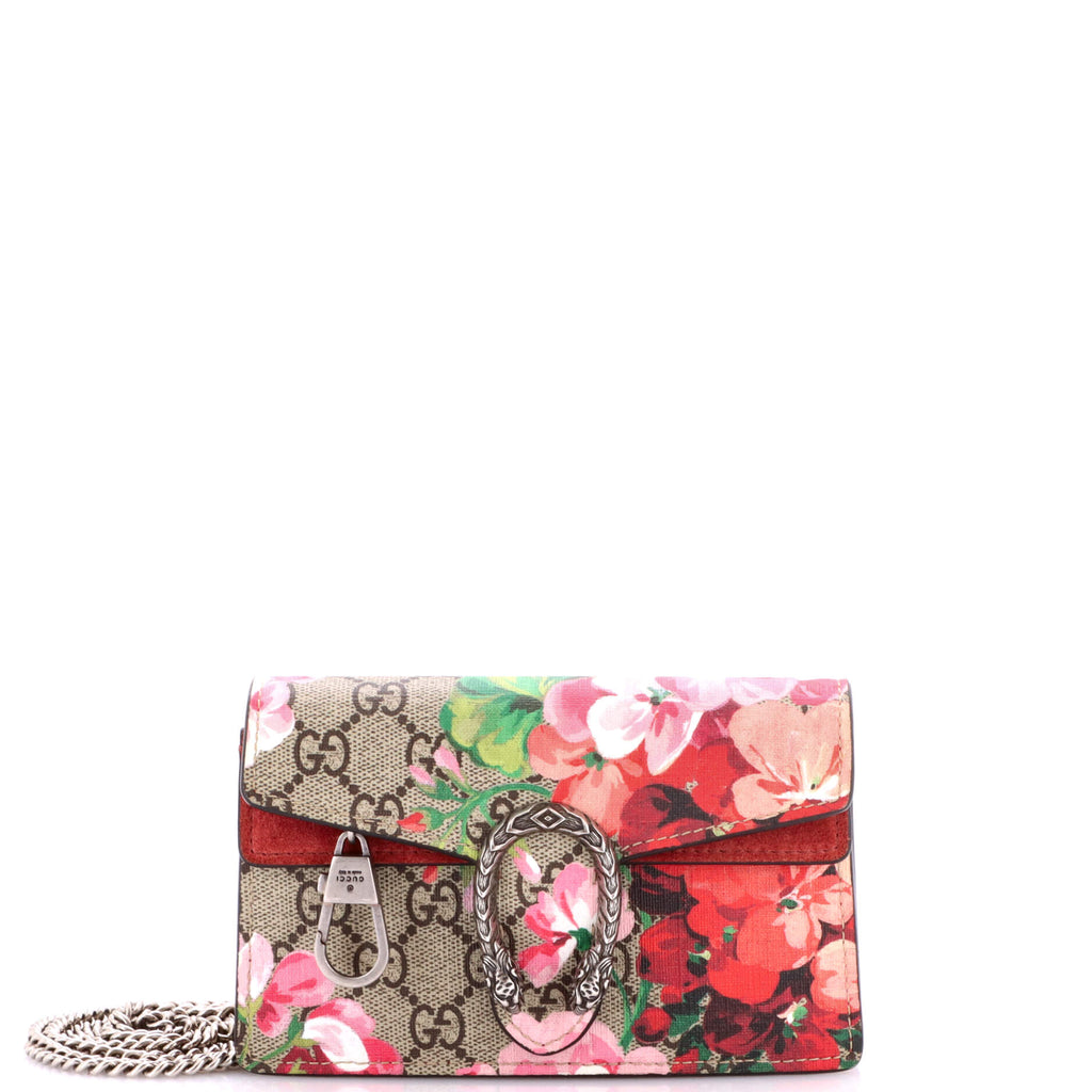 Dionysus Bag Blooms Print GG Coated Canvas Super Mini