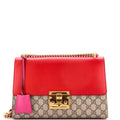 Padlock Shoulder Bag GG Coated Canvas and Leather Medium
