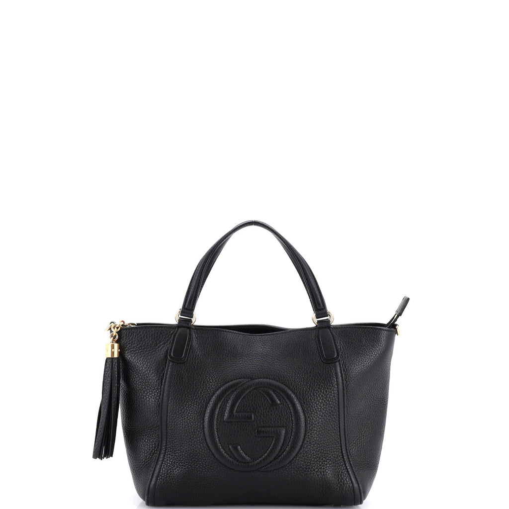 Soho Convertible Top Handle Bag Leather Small
