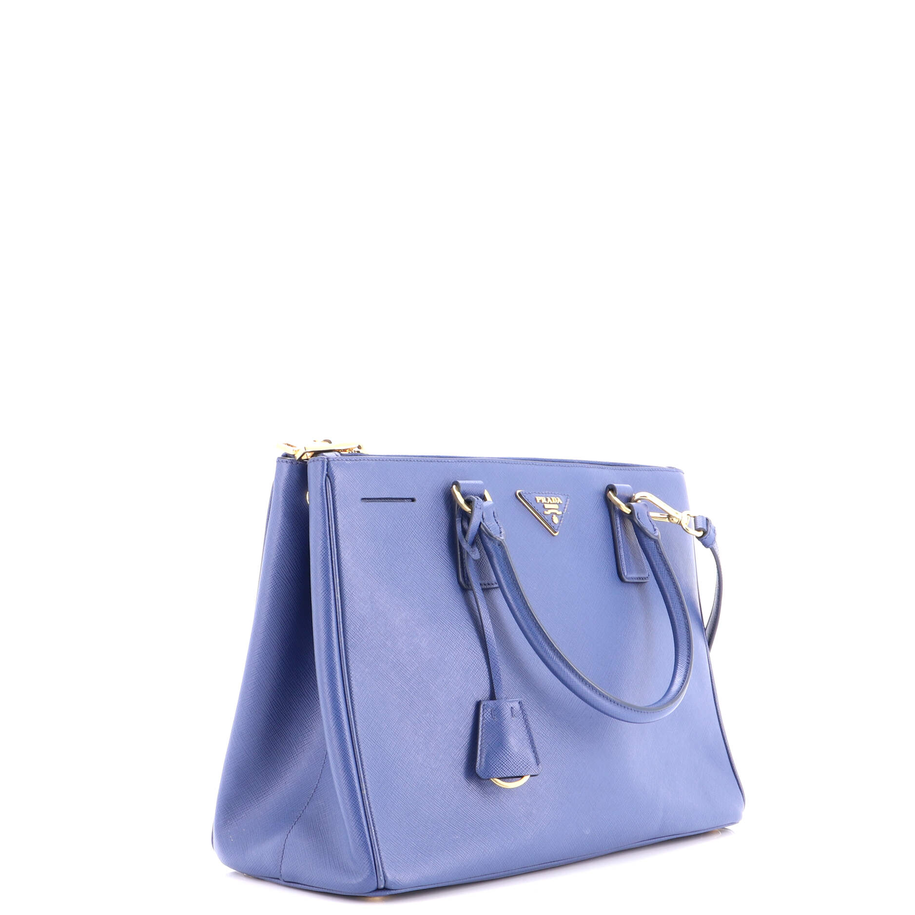 Double Zip Lux Tote Saffiano Leather Medium