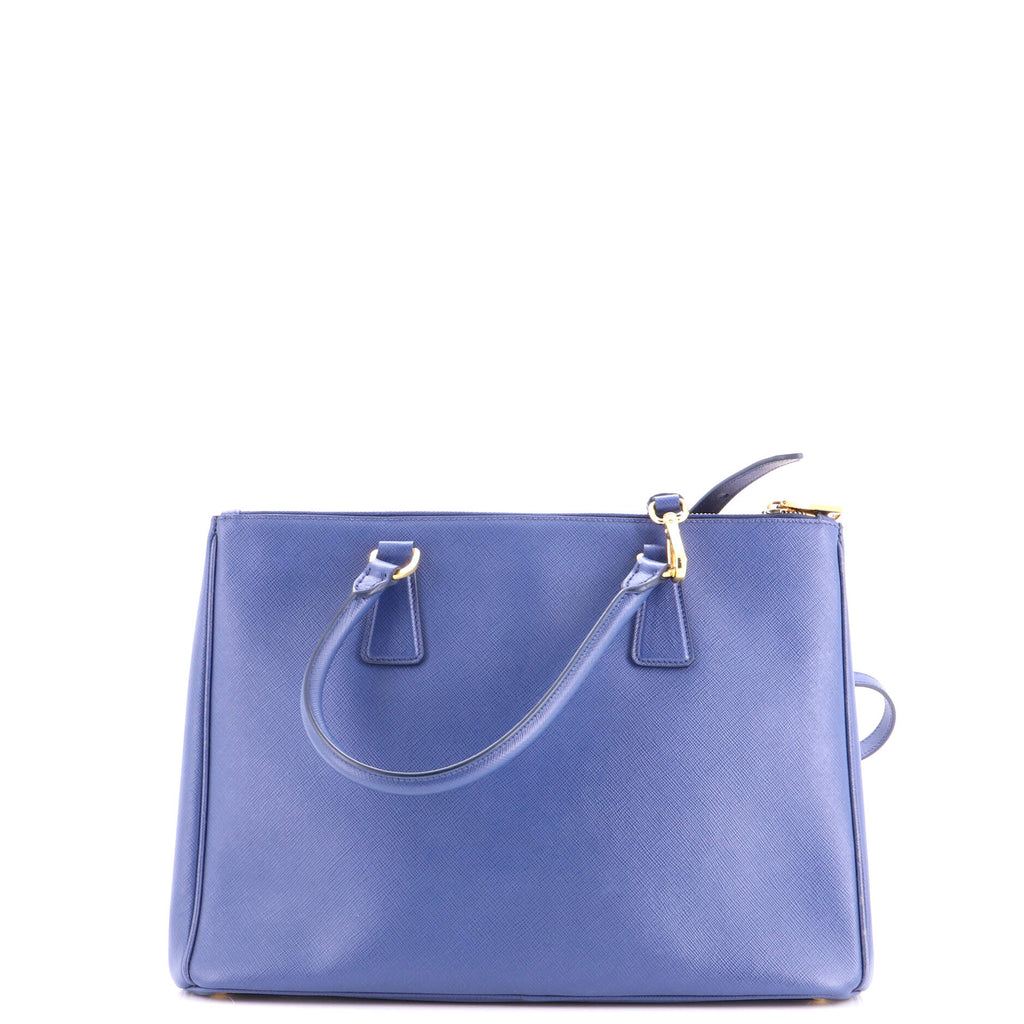 Double Zip Lux Tote Saffiano Leather Medium