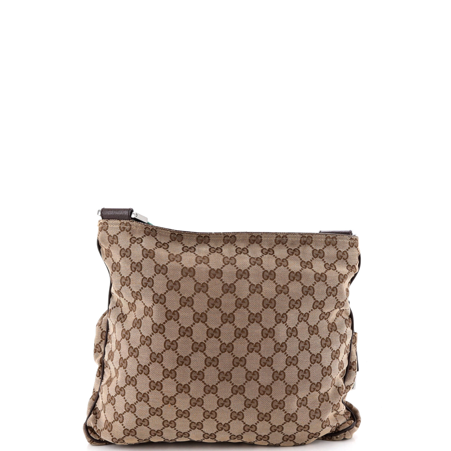 Double Pocket Web Messenger GG Canvas Medium