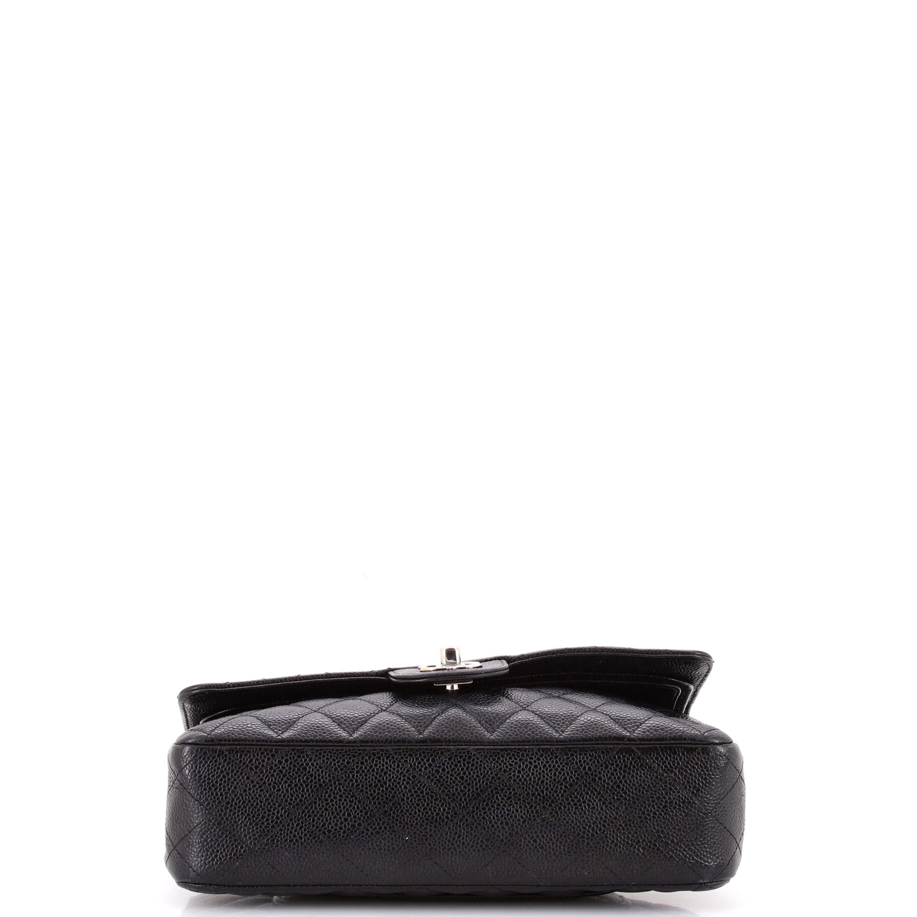 Vintage Classic Double Flap Bag Quilted Caviar Medium