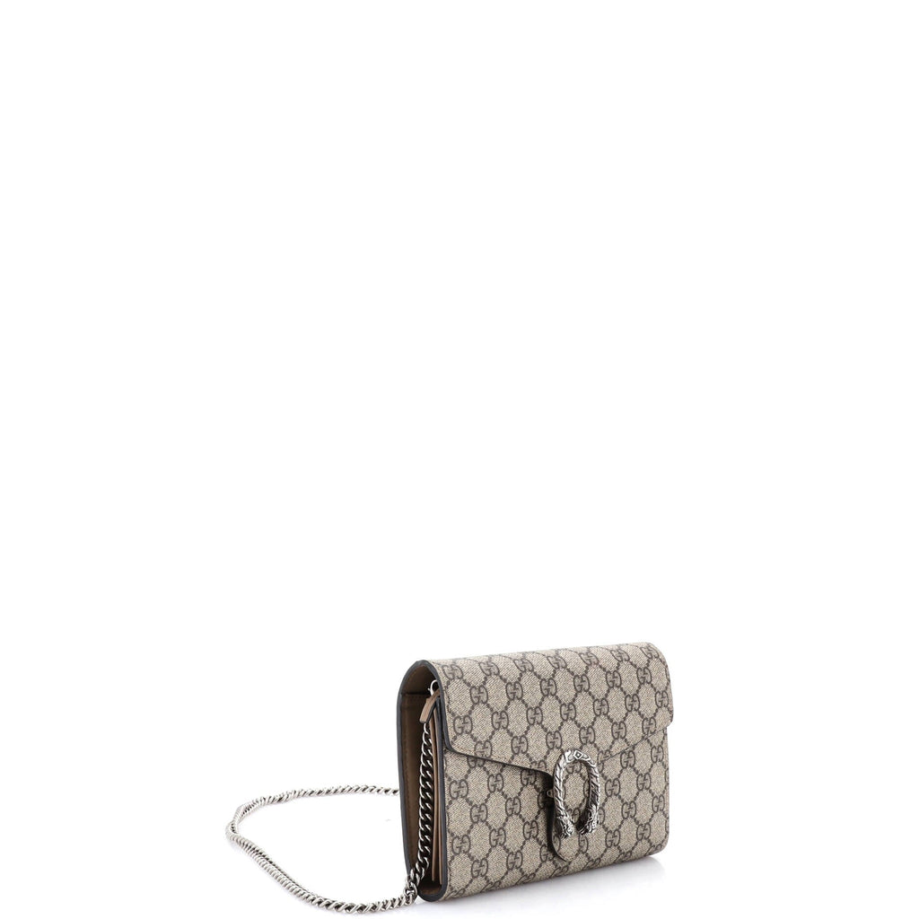 Dionysus Chain Wallet GG Coated Canvas Small
