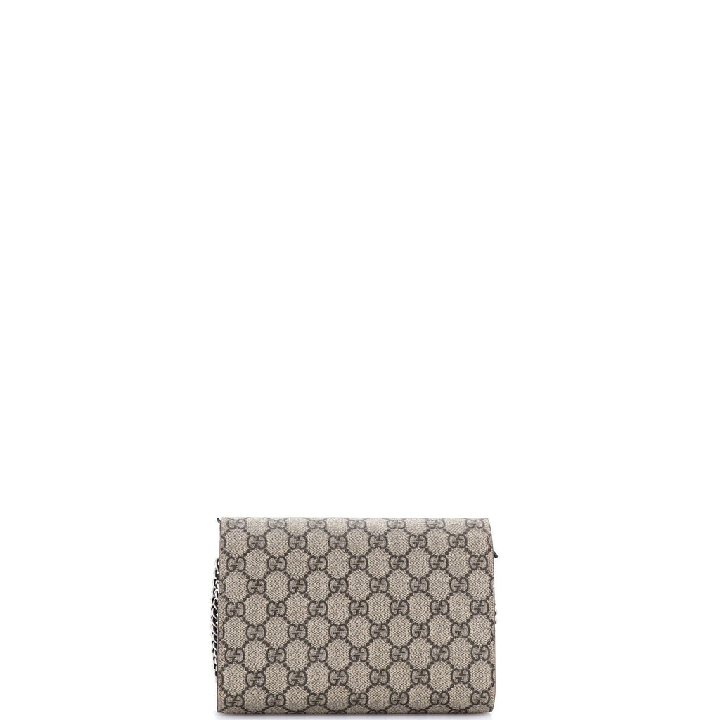 Dionysus Chain Wallet GG Coated Canvas Small