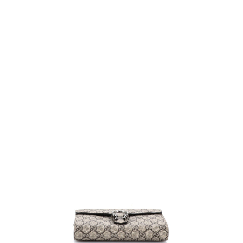 Dionysus Chain Wallet GG Coated Canvas Small