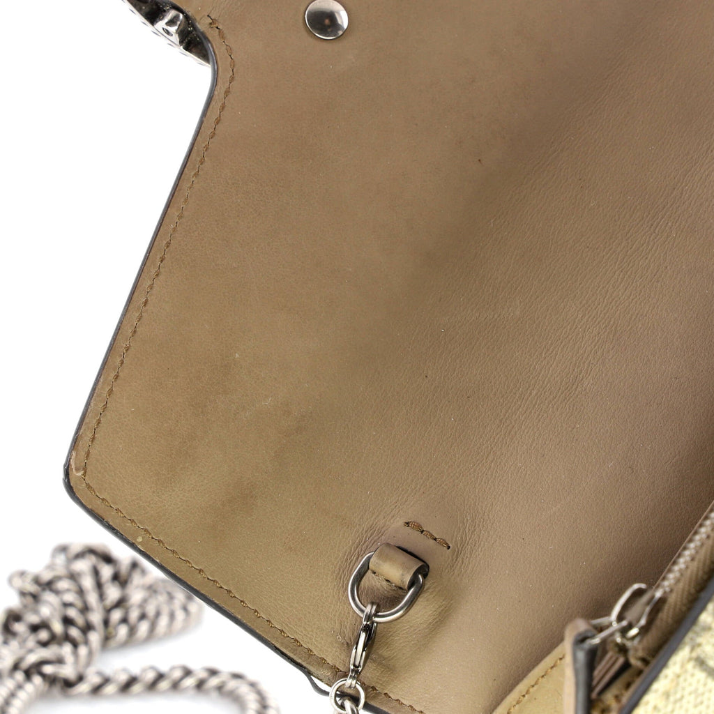Dionysus Chain Wallet GG Coated Canvas Small