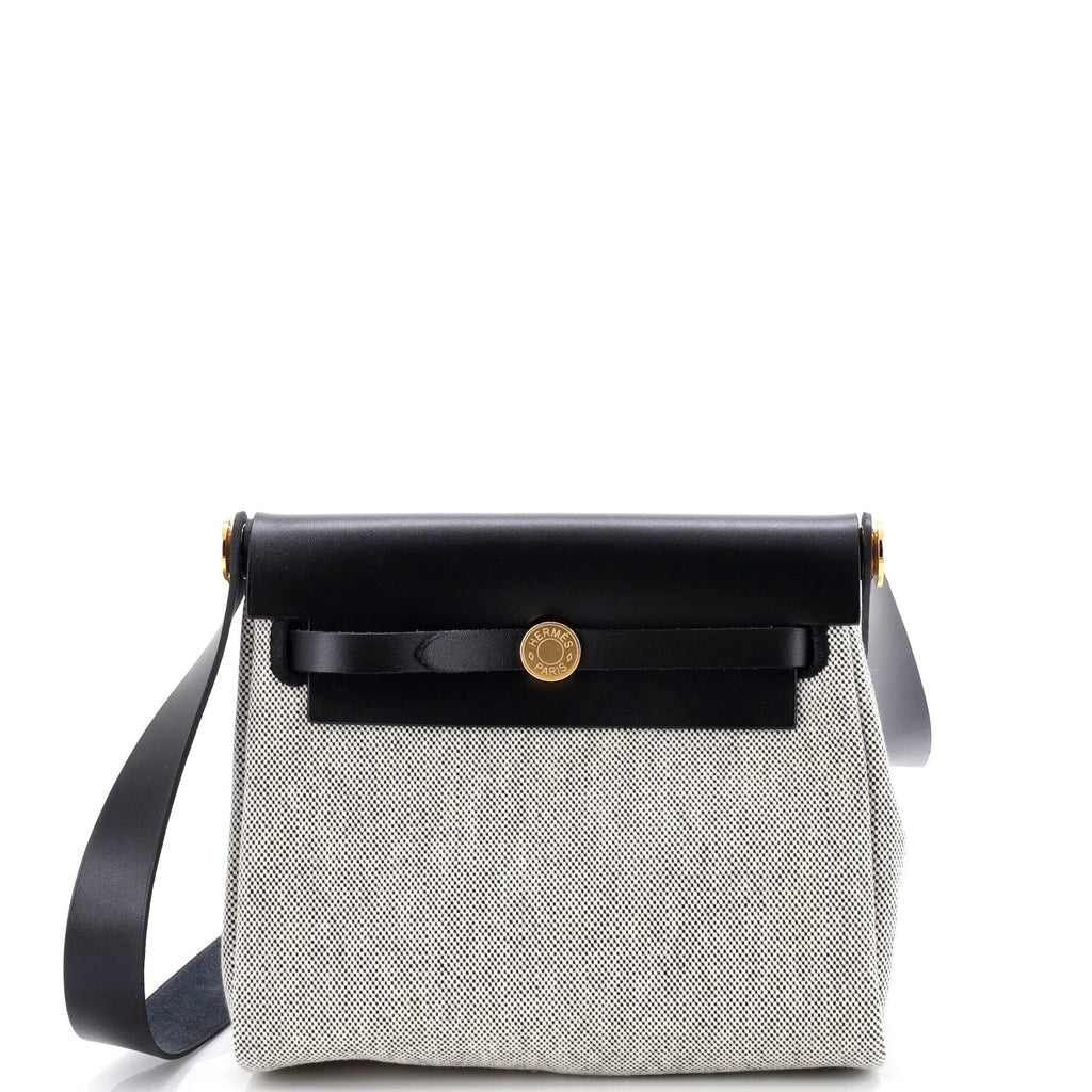 Herbag Zip Toile and Leather 20
