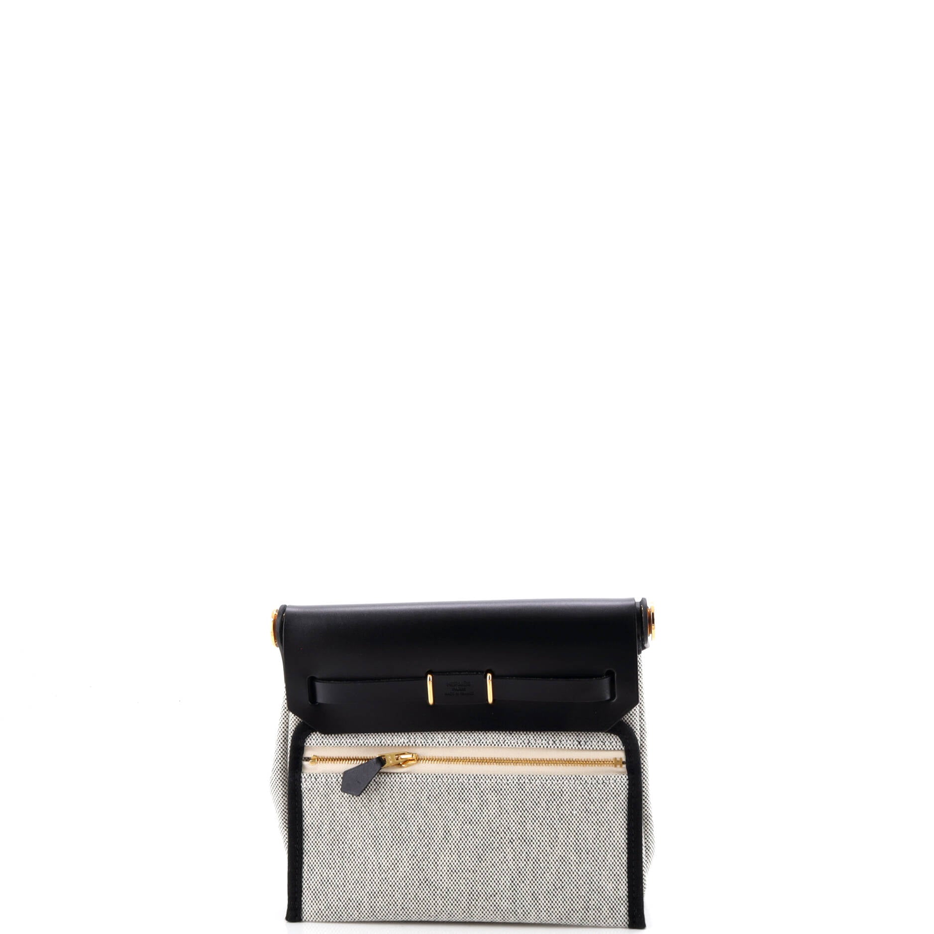 Herbag Zip Toile and Leather 20
